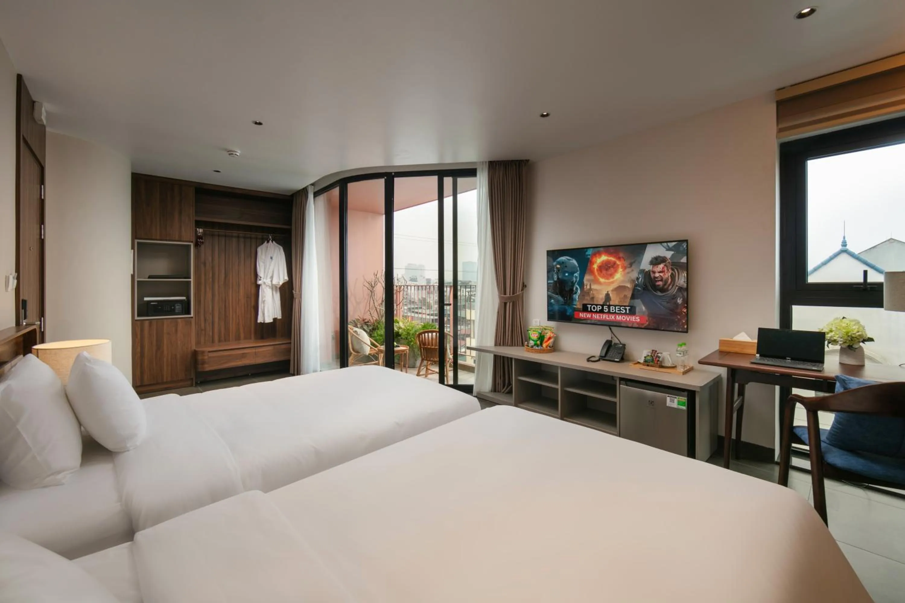 Bed in Hanoi Riverview Boutique Hotel & Apartment