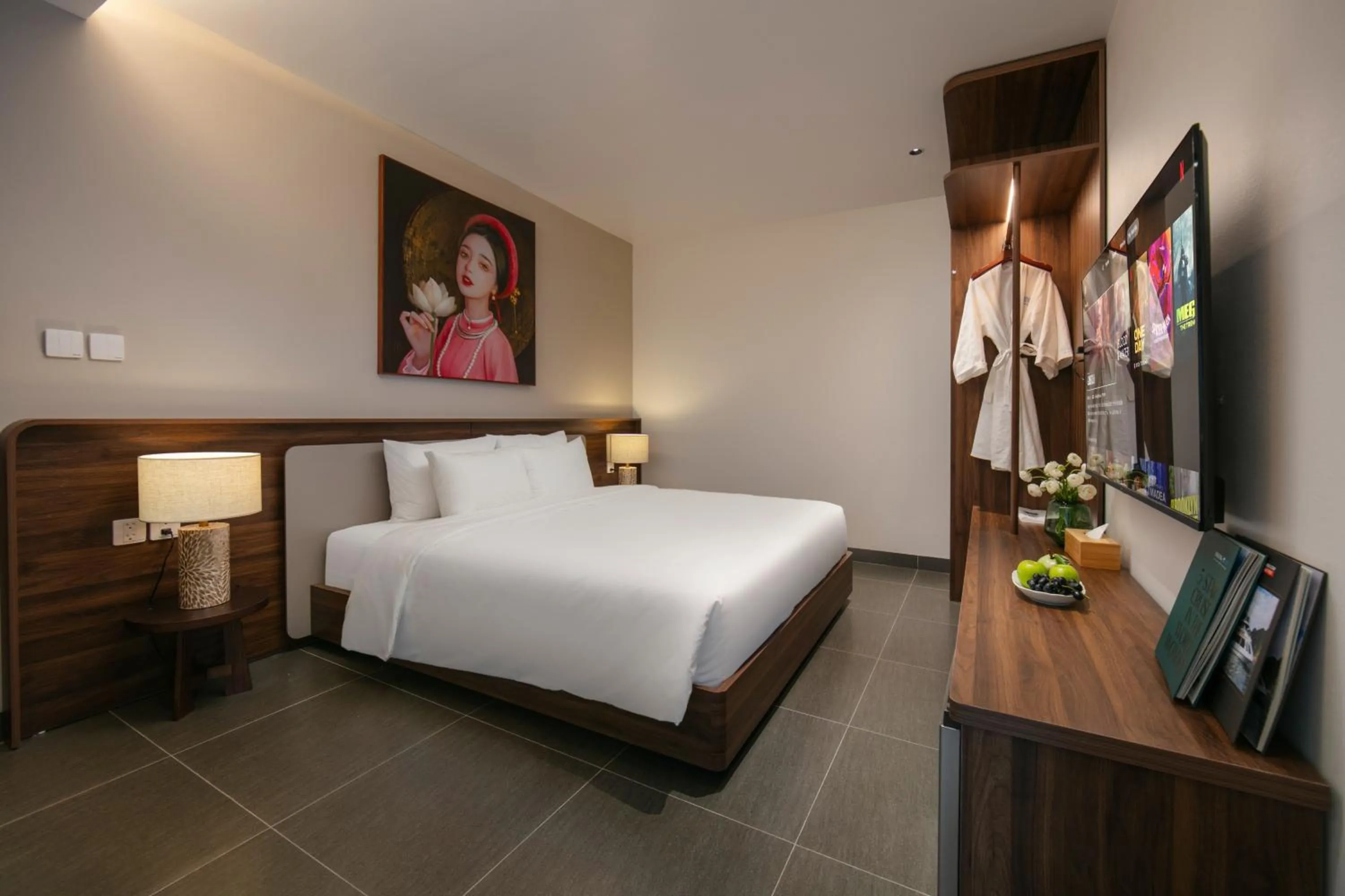 Bed in Hanoi Riverview Boutique Hotel & Apartment