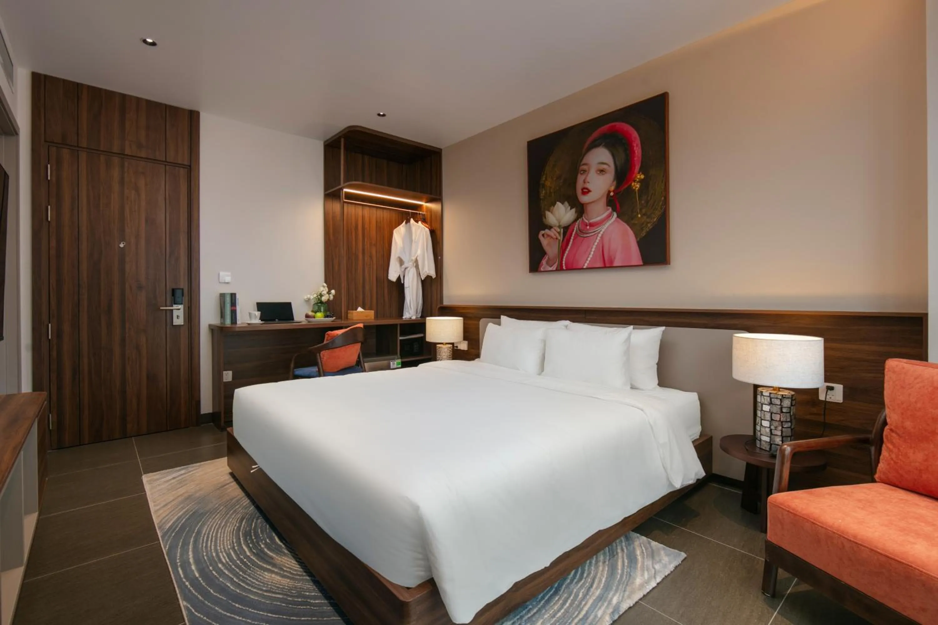 Bed in Hanoi Riverview Boutique Hotel & Apartment