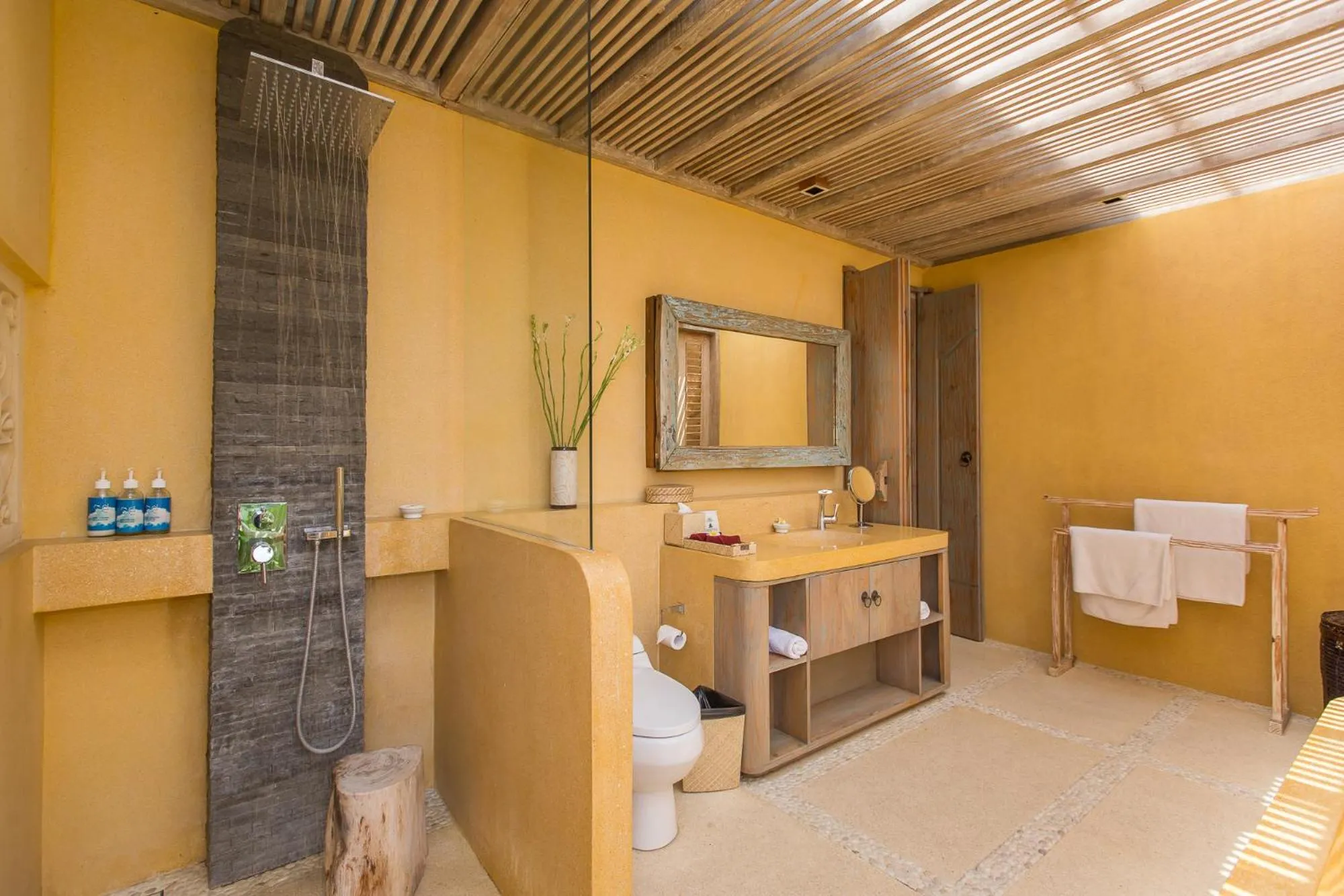 Bathroom in Villa Sky Li by Nagisa Bali