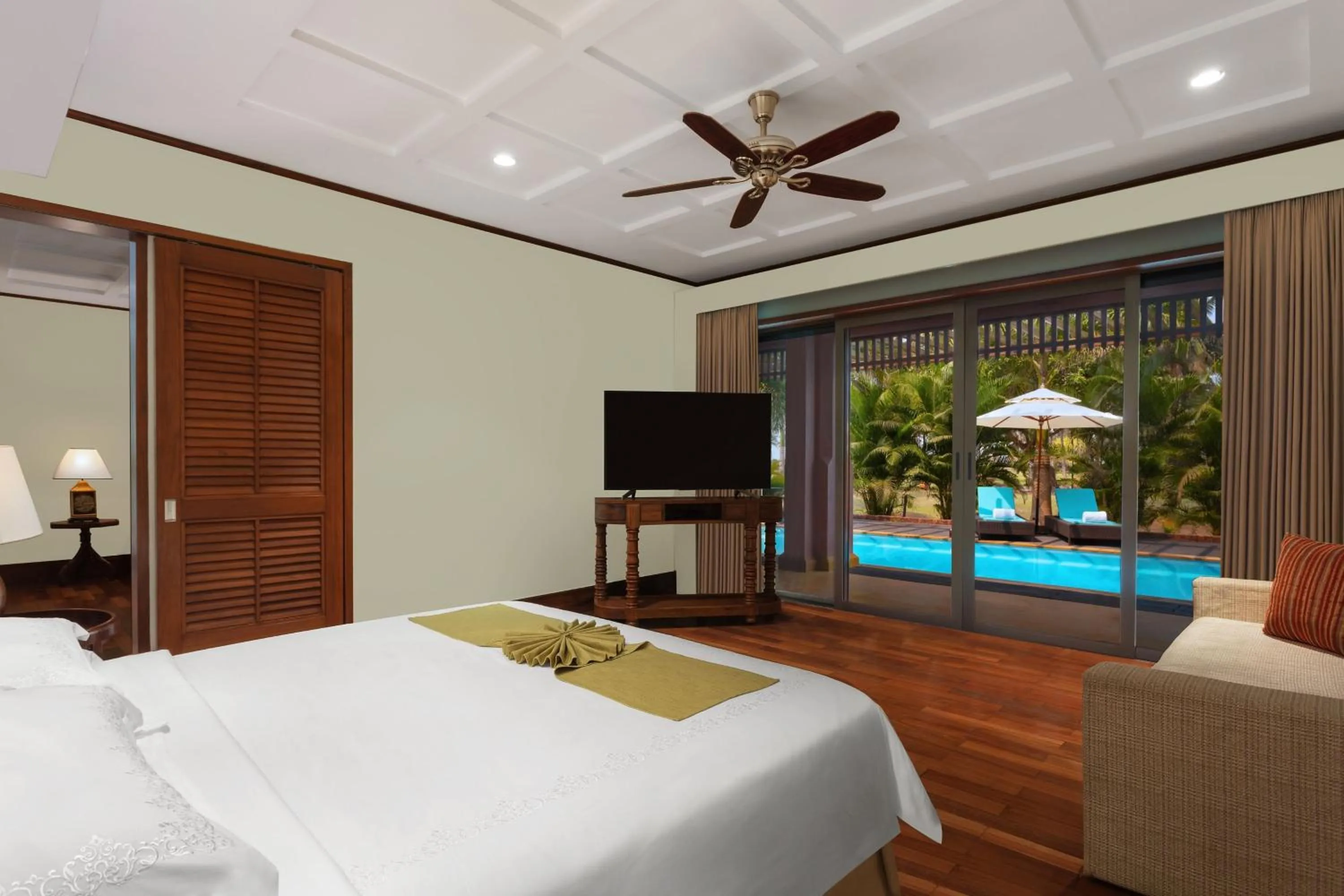 Bedroom, Bed in ITC Grand Goa, a Luxury Collection Resort & Spa, Goa