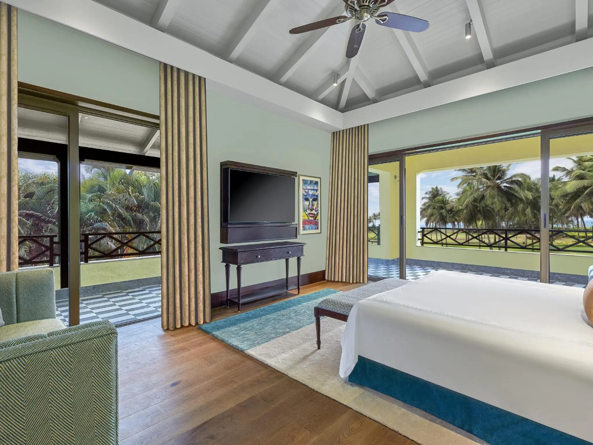 Bedroom, Bed in ITC Grand Goa, a Luxury Collection Resort & Spa, Goa