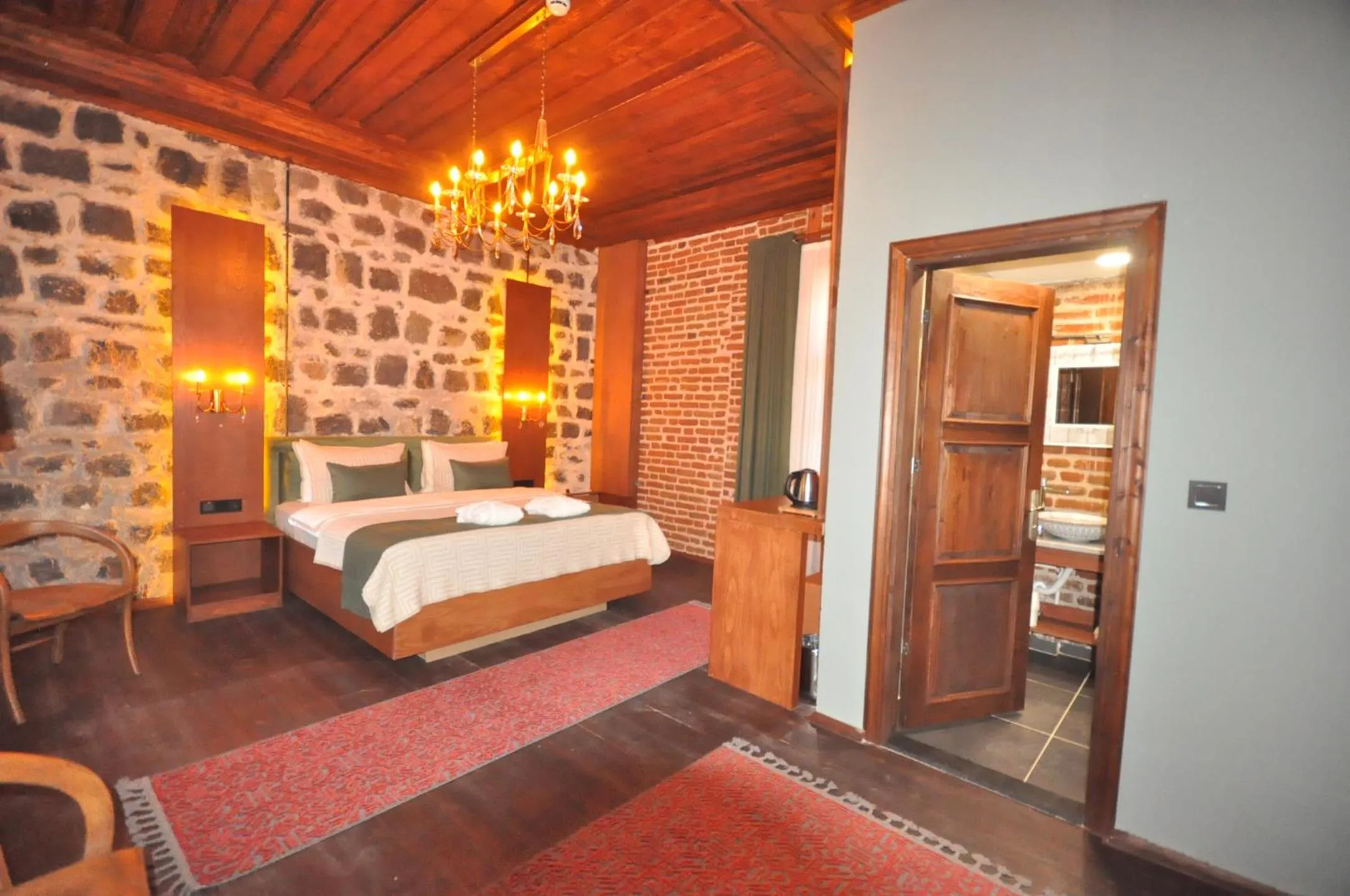 Bed in Mihman Konak Hotel