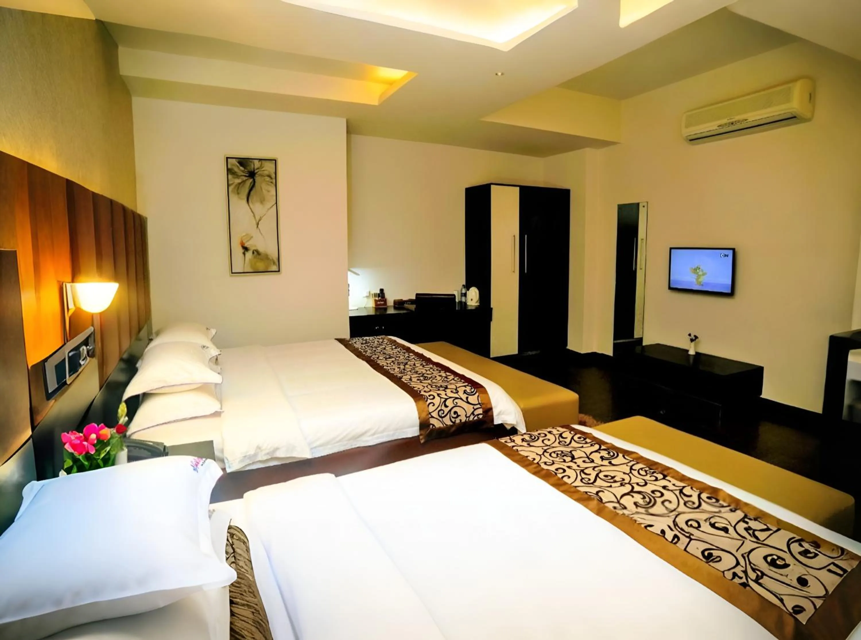 Bed in D'more Dhaka Hotel & Resort