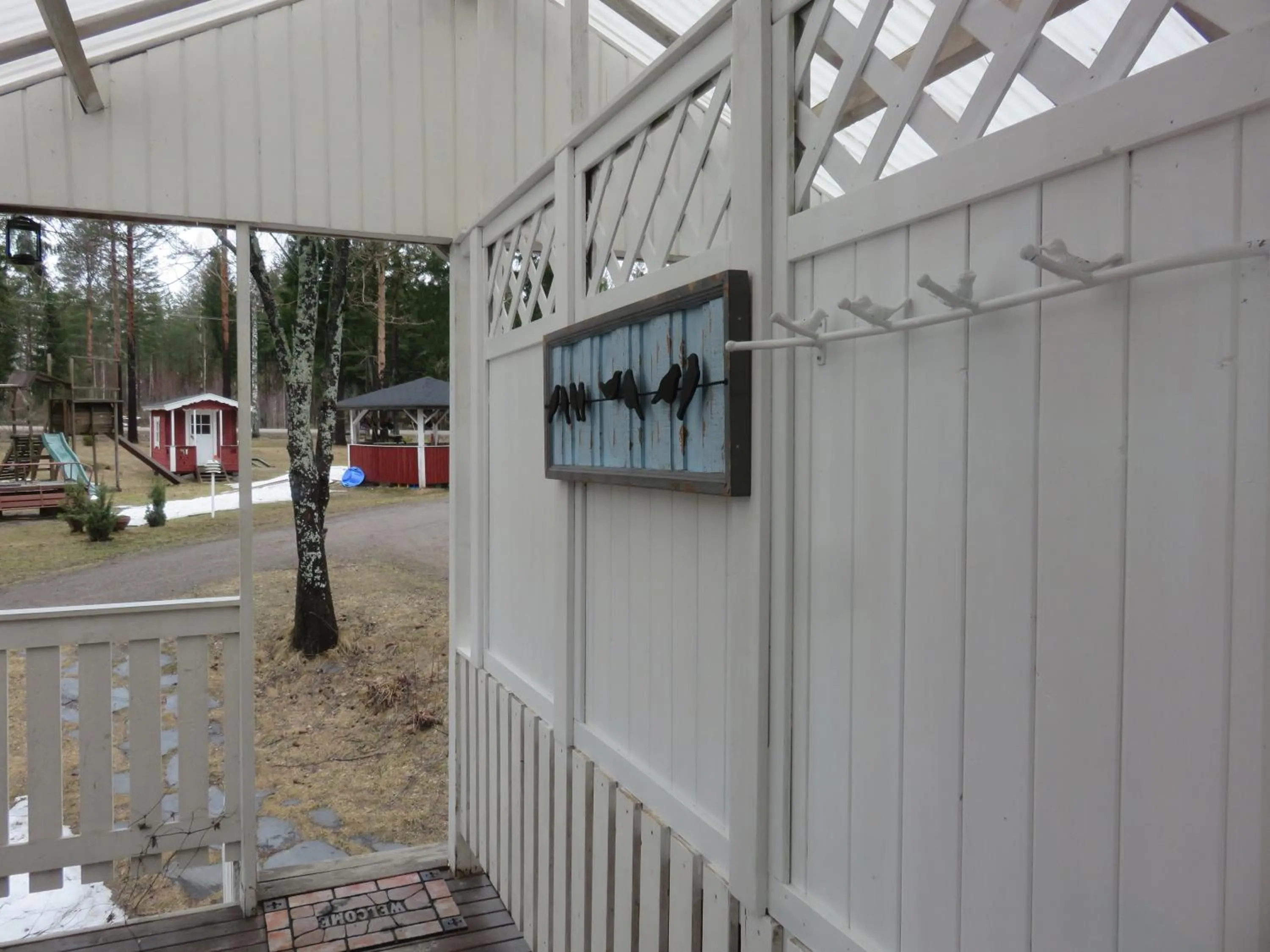 Balcony/Terrace in Hostel Mansikka