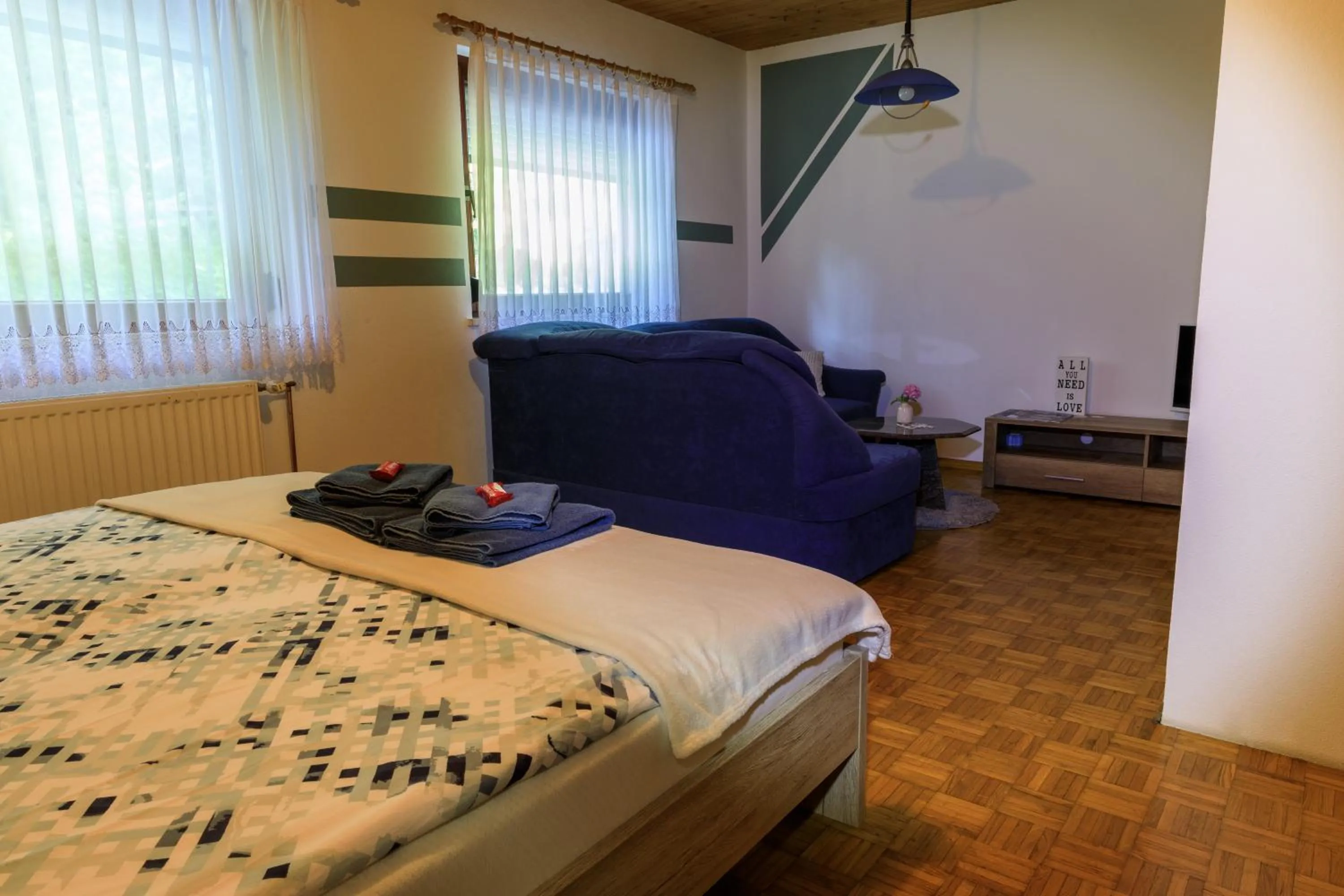 Bed in Apartment Nuška