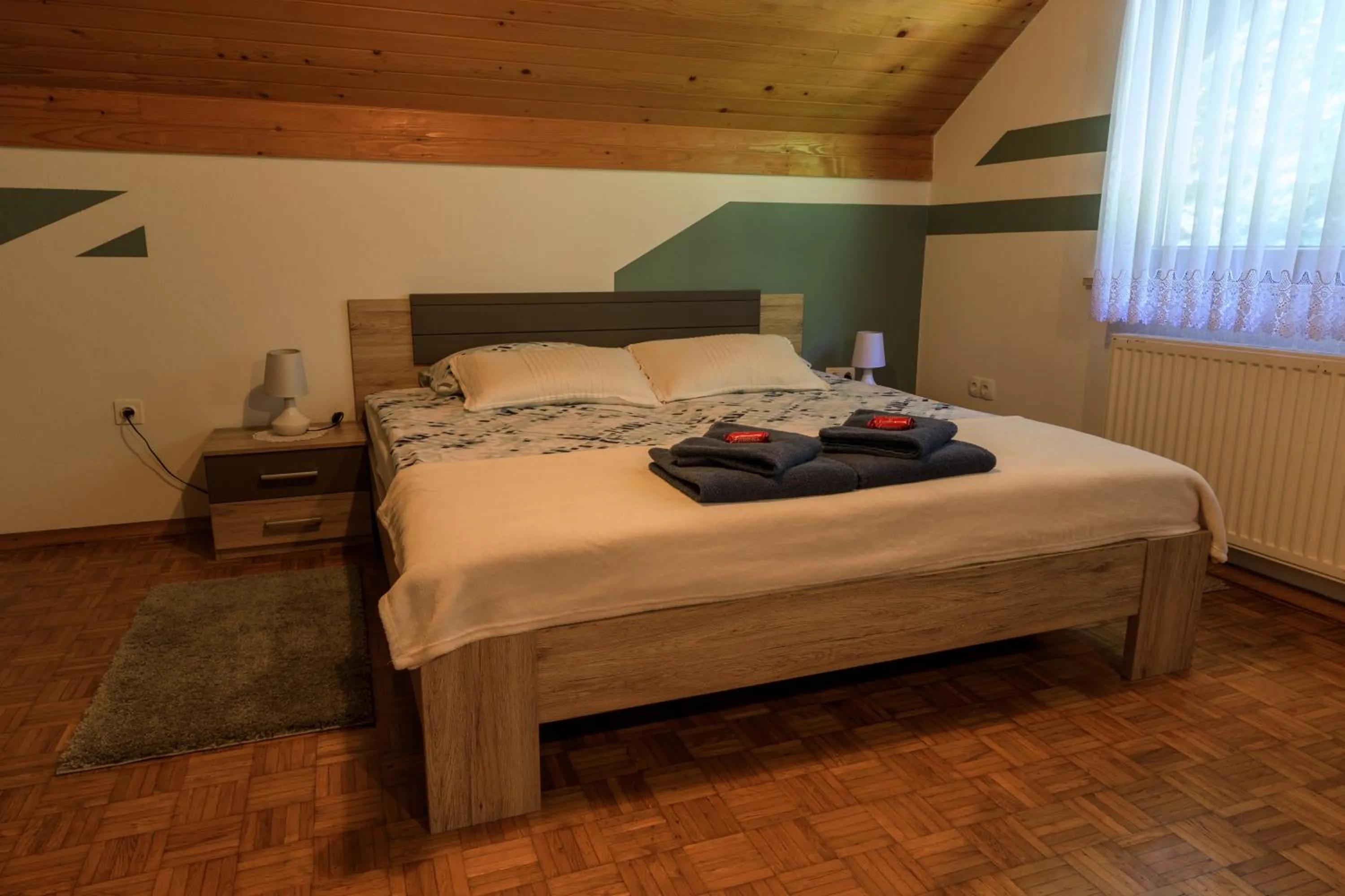 Bed in Apartment Nuška