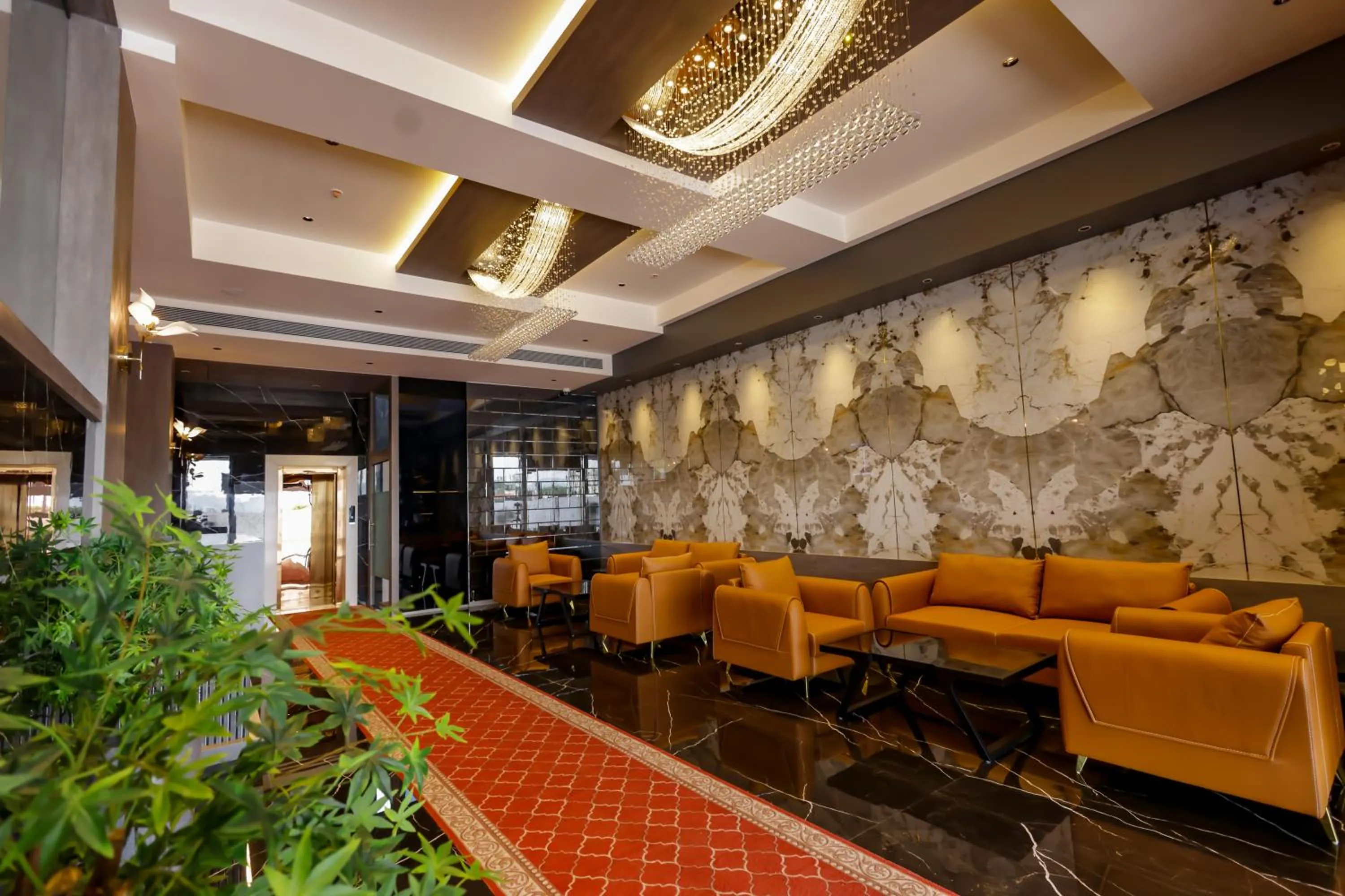 Seating area in Hotel Hillberry