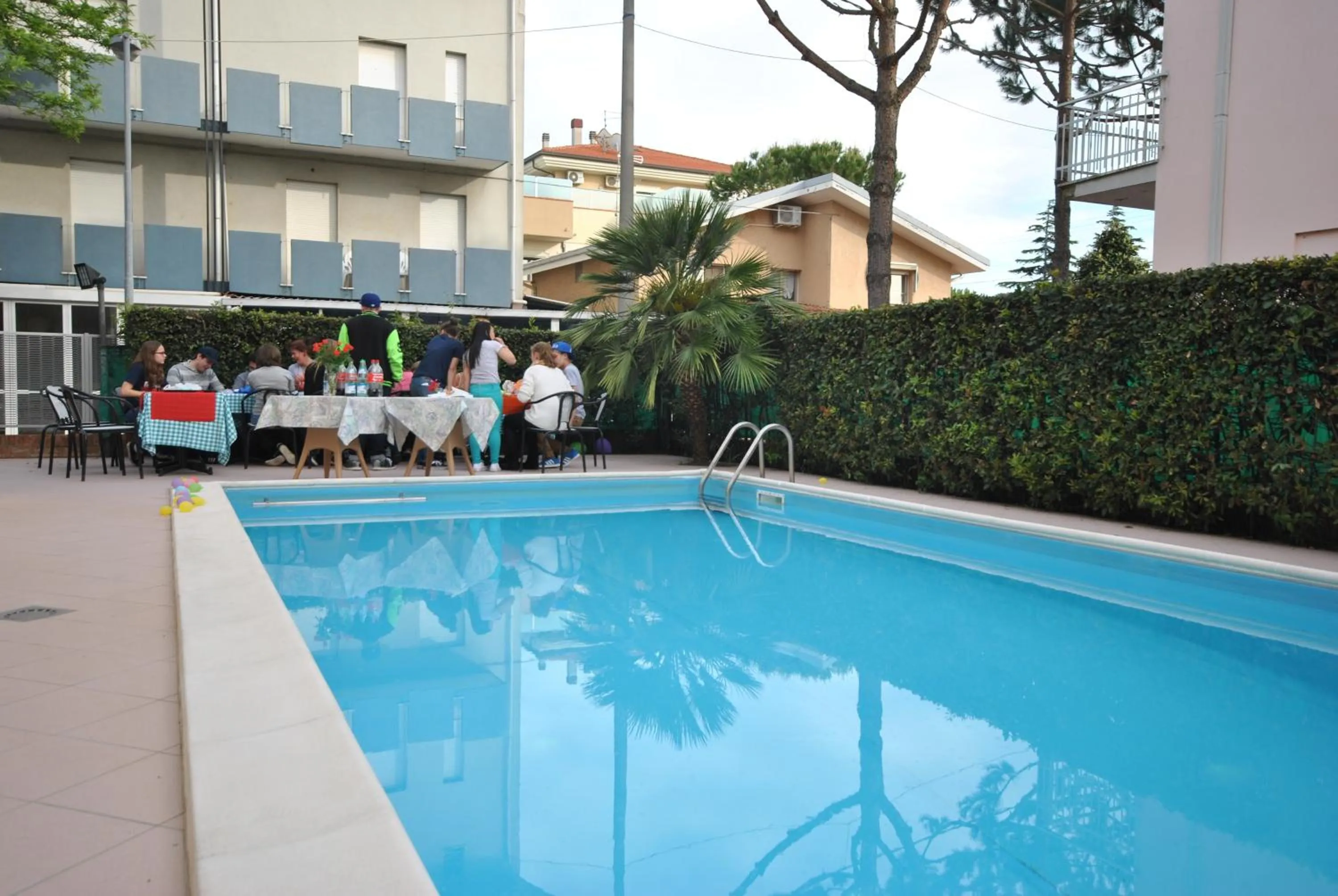 Pool view in Hotel Pacific