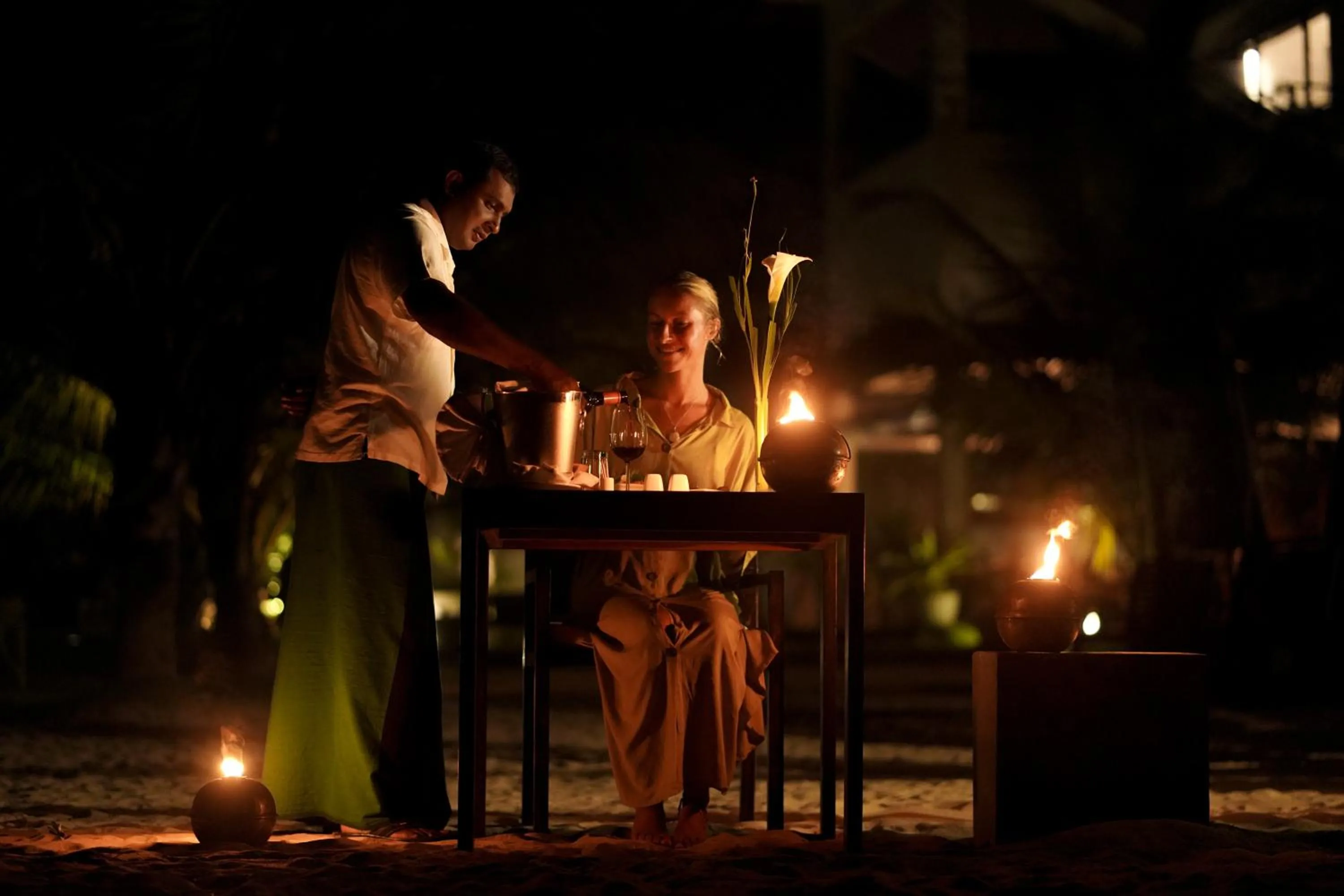 Dinner in Calamansi Cove Villas