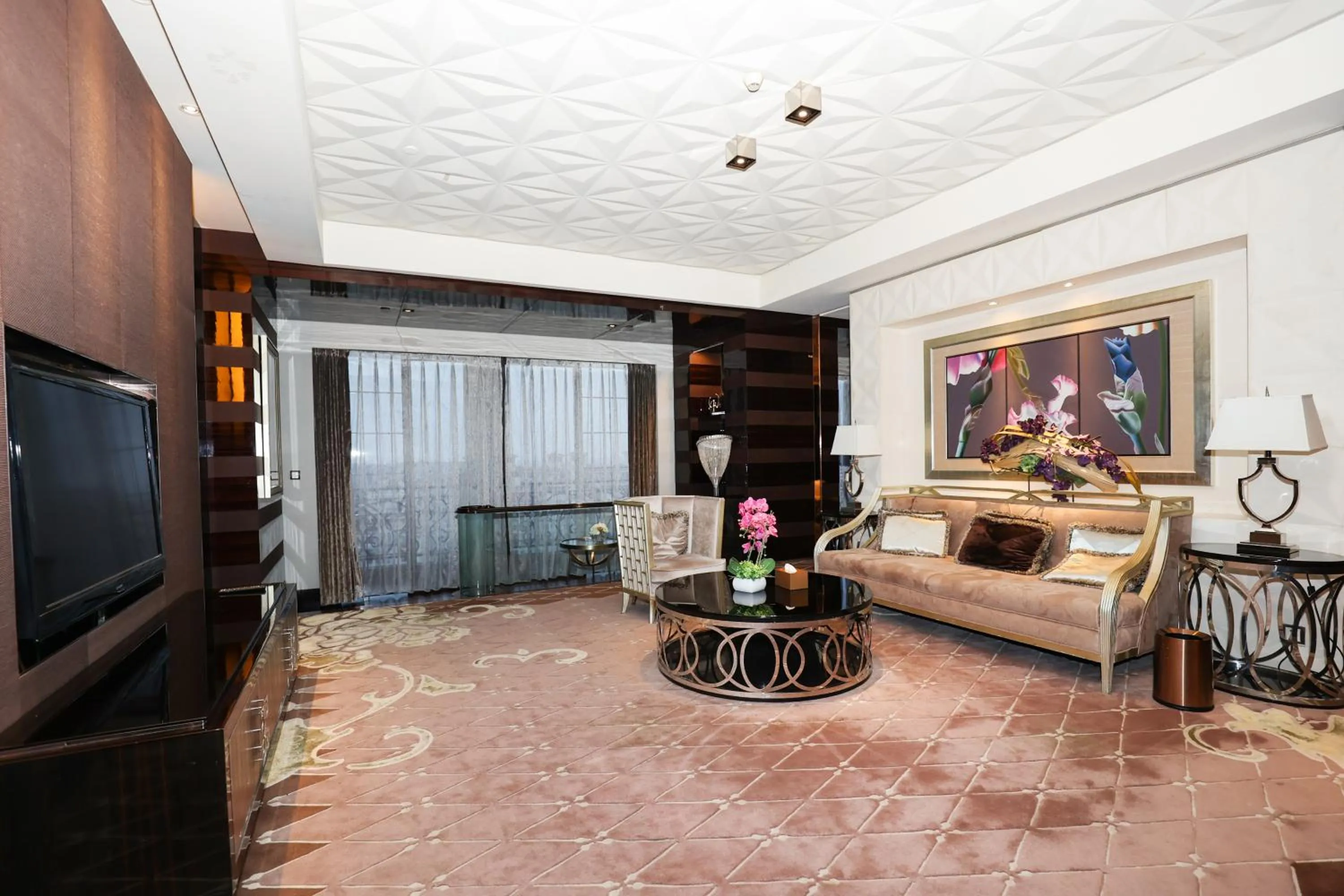 Living room in Chateau Star River Shanghai Minhang