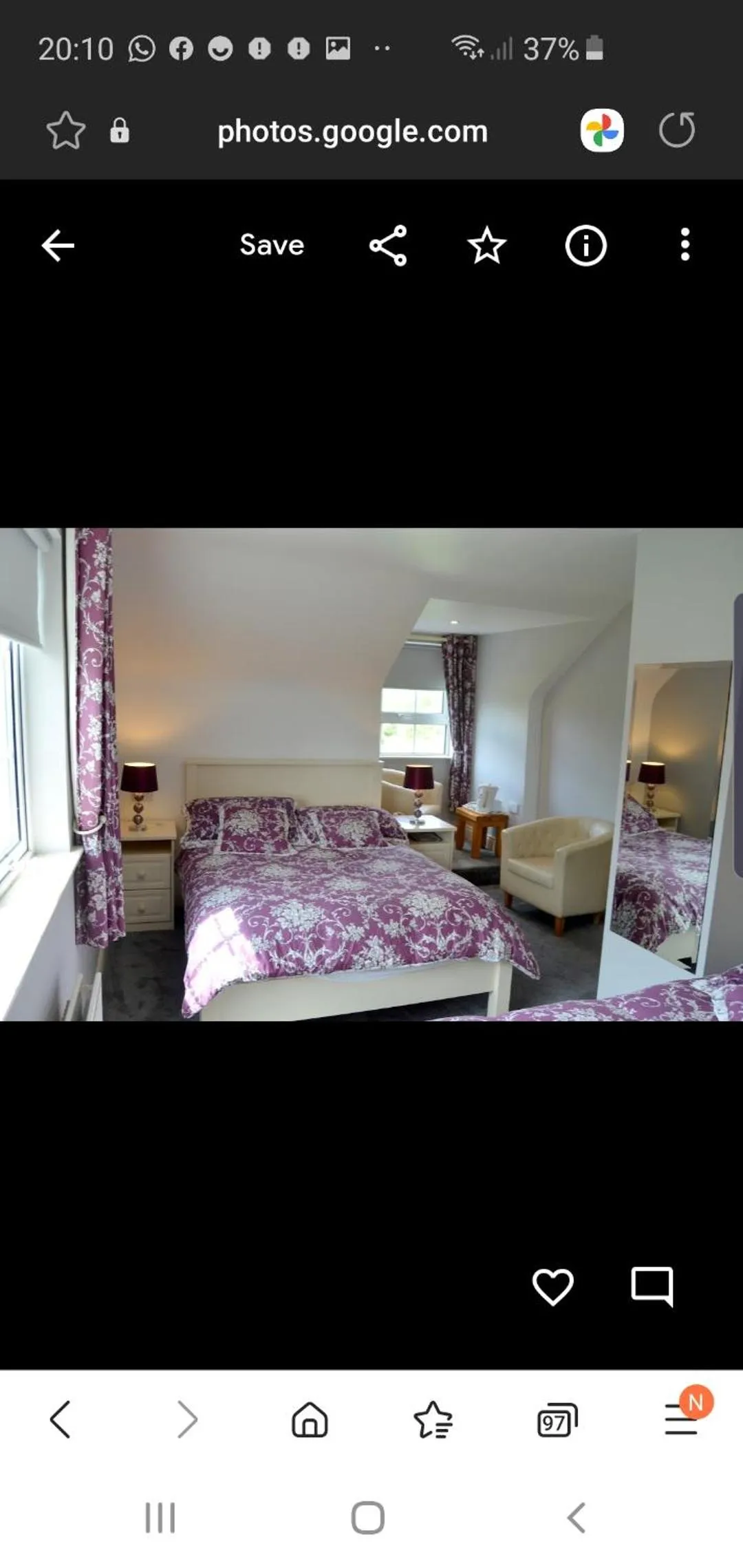 Bed in Bridgeburnhouse Bed and Breakfast