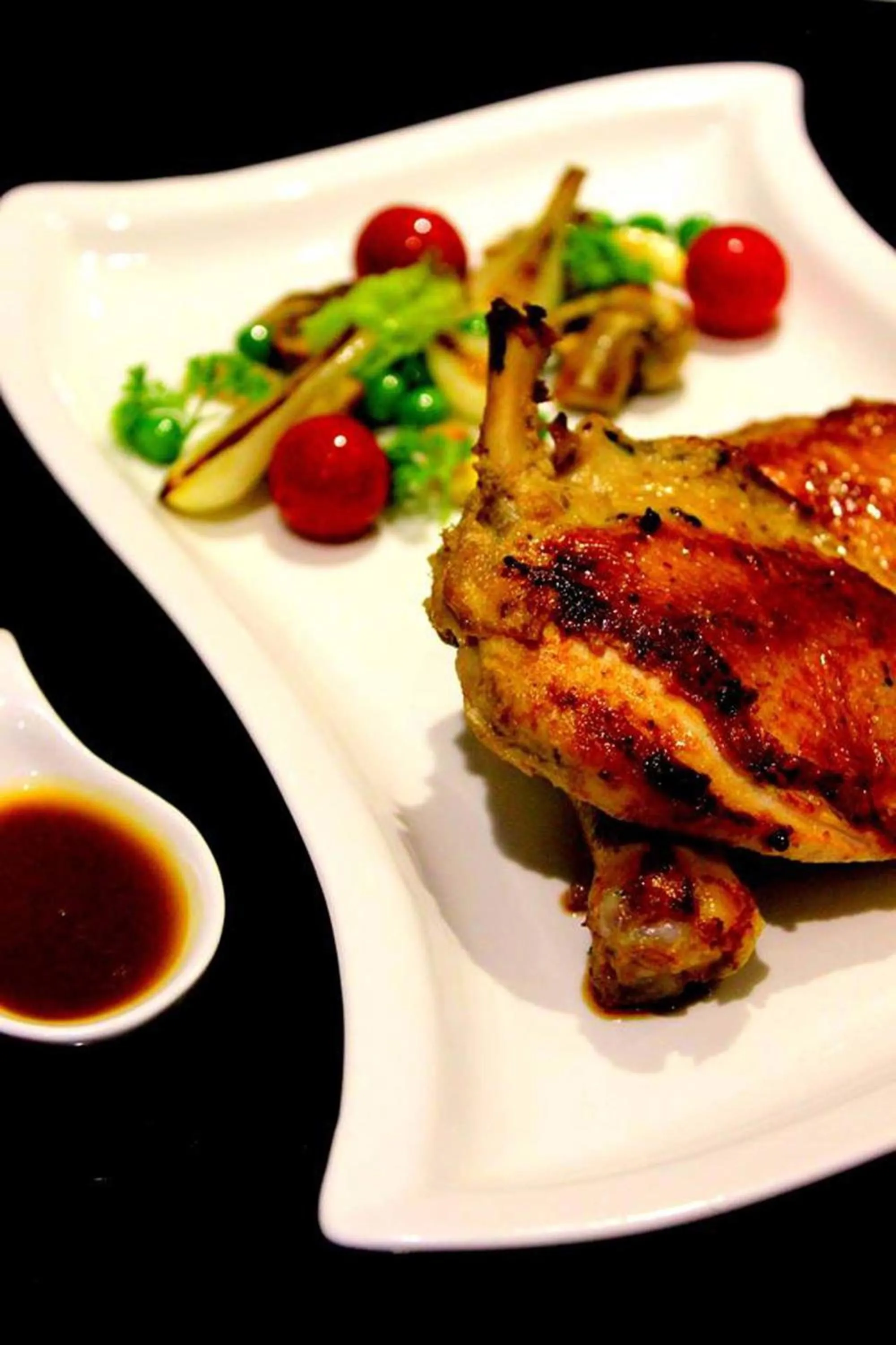 Food close-up in Planet Hollywood Beach Resort Goa