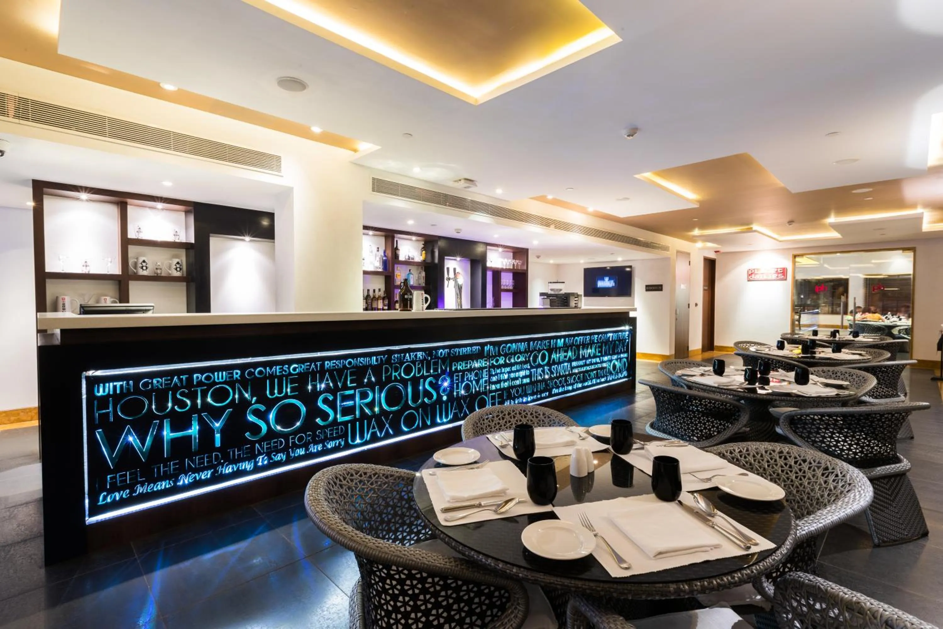 Dining area in Planet Hollywood Beach Resort Goa