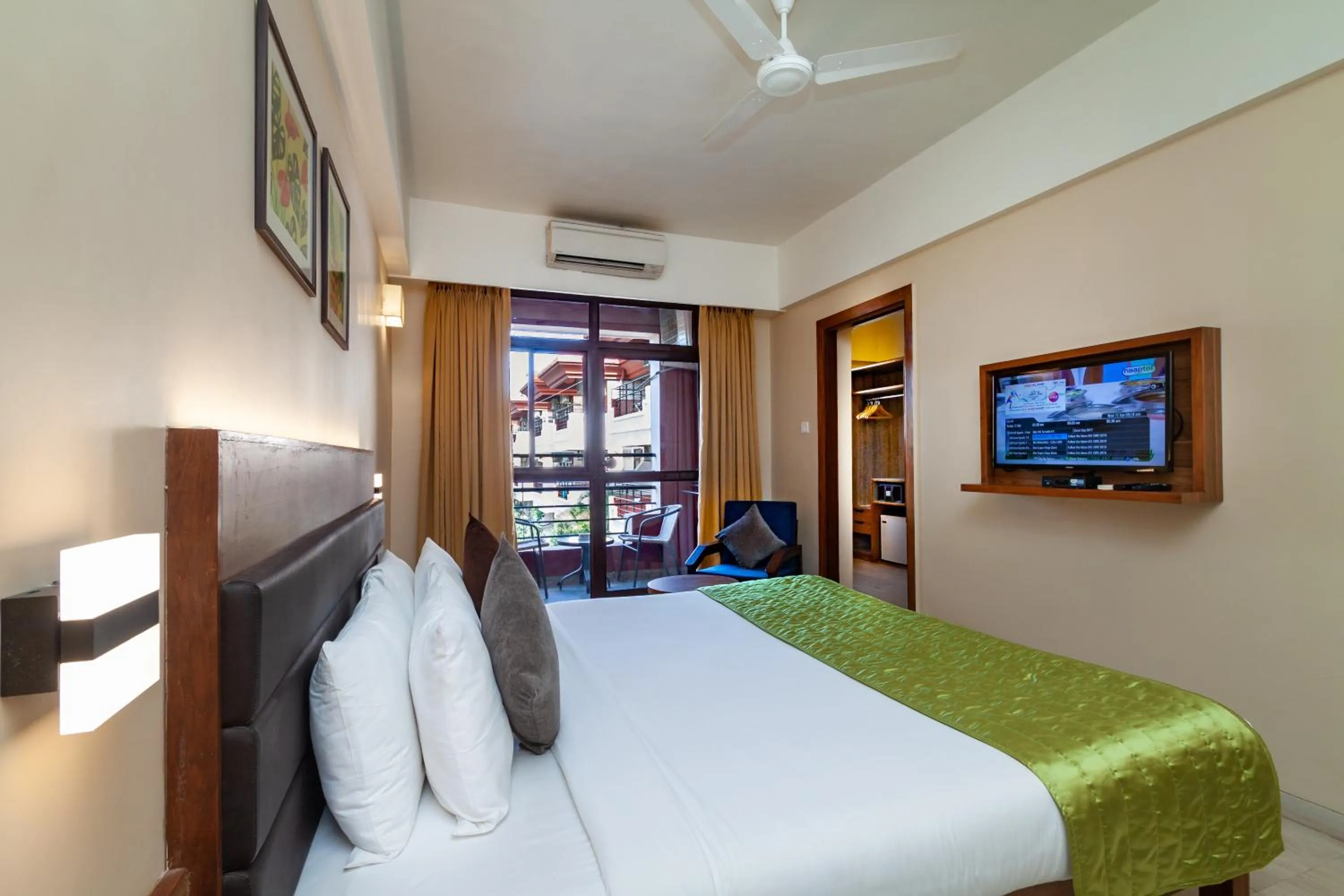 Bedroom, Bed in Somy Plaza Calangute Goa - Formerly Somy Resort