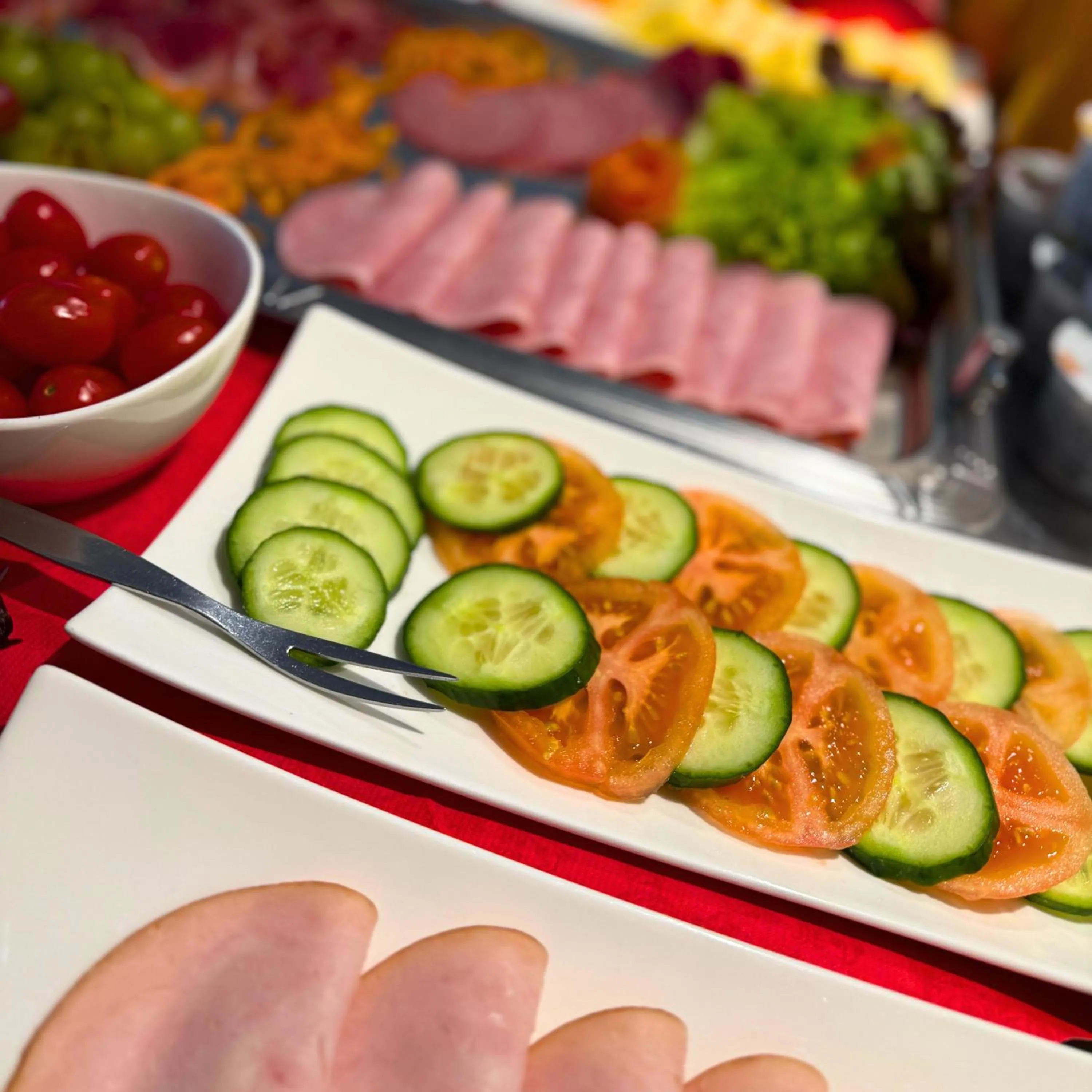 Buffet breakfast in Colourful Hotel