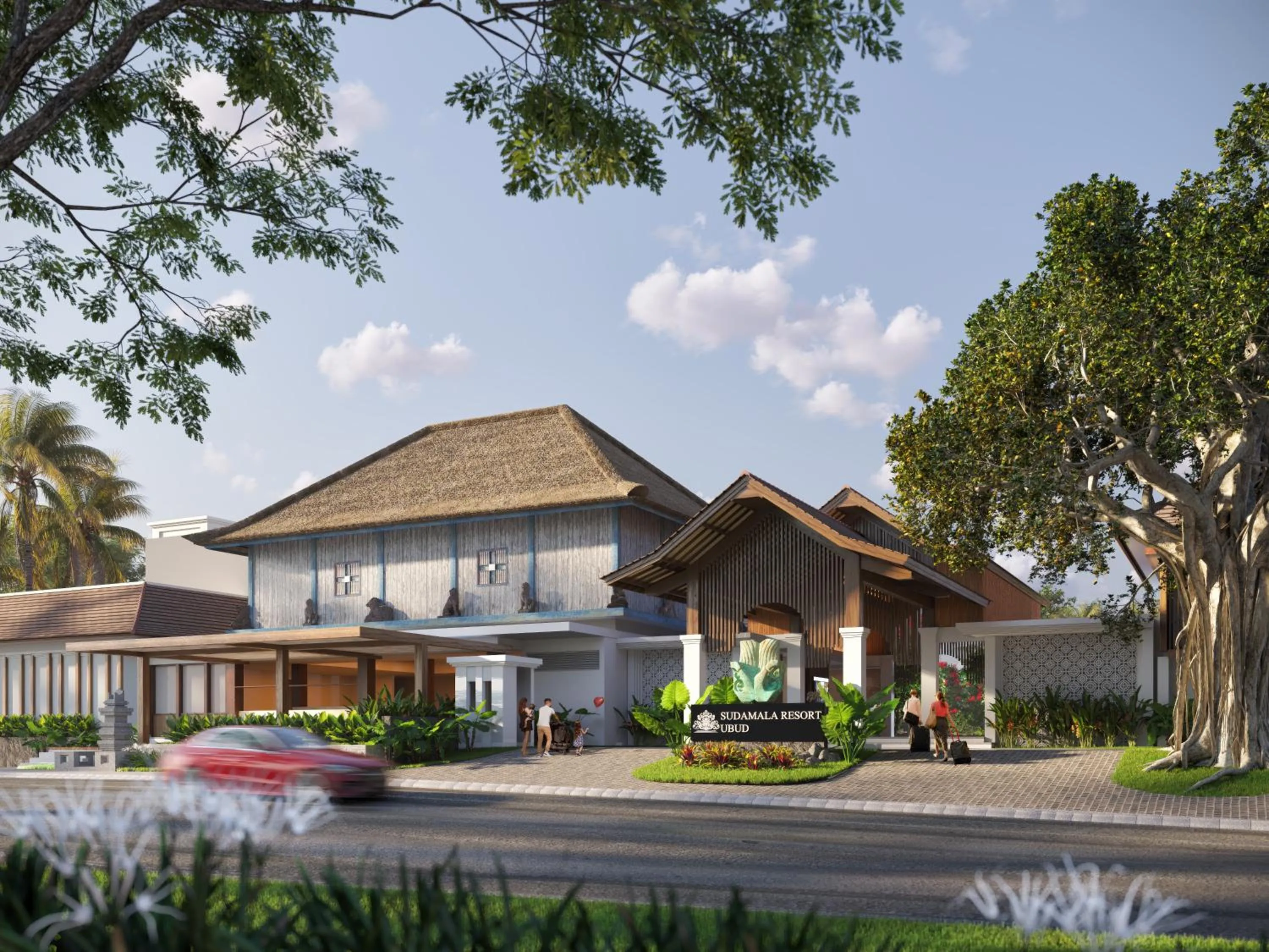 Facade/entrance in Sudamala Resort, Ubud, Bali