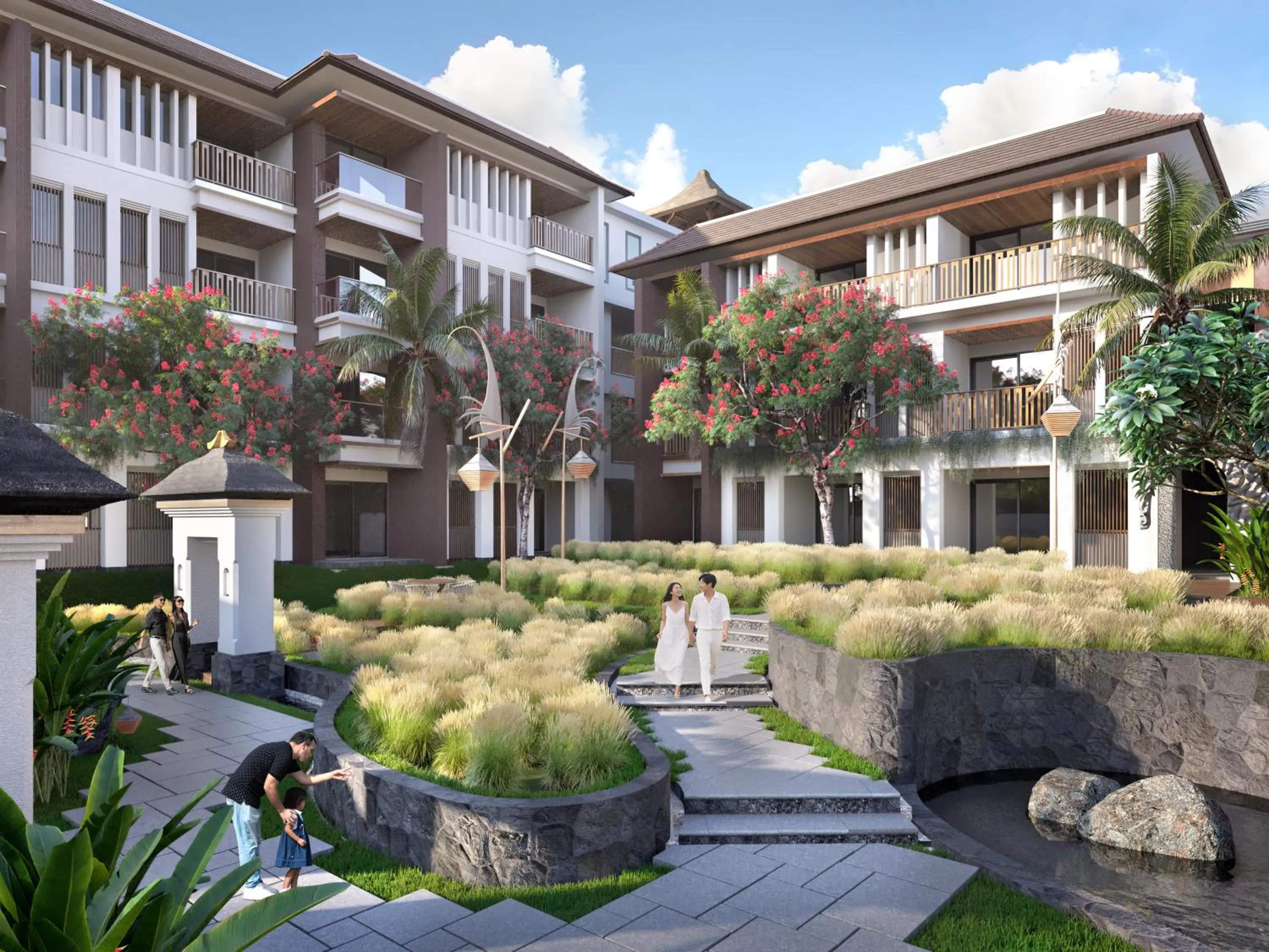 Inner courtyard view in Sudamala Resort, Ubud, Bali