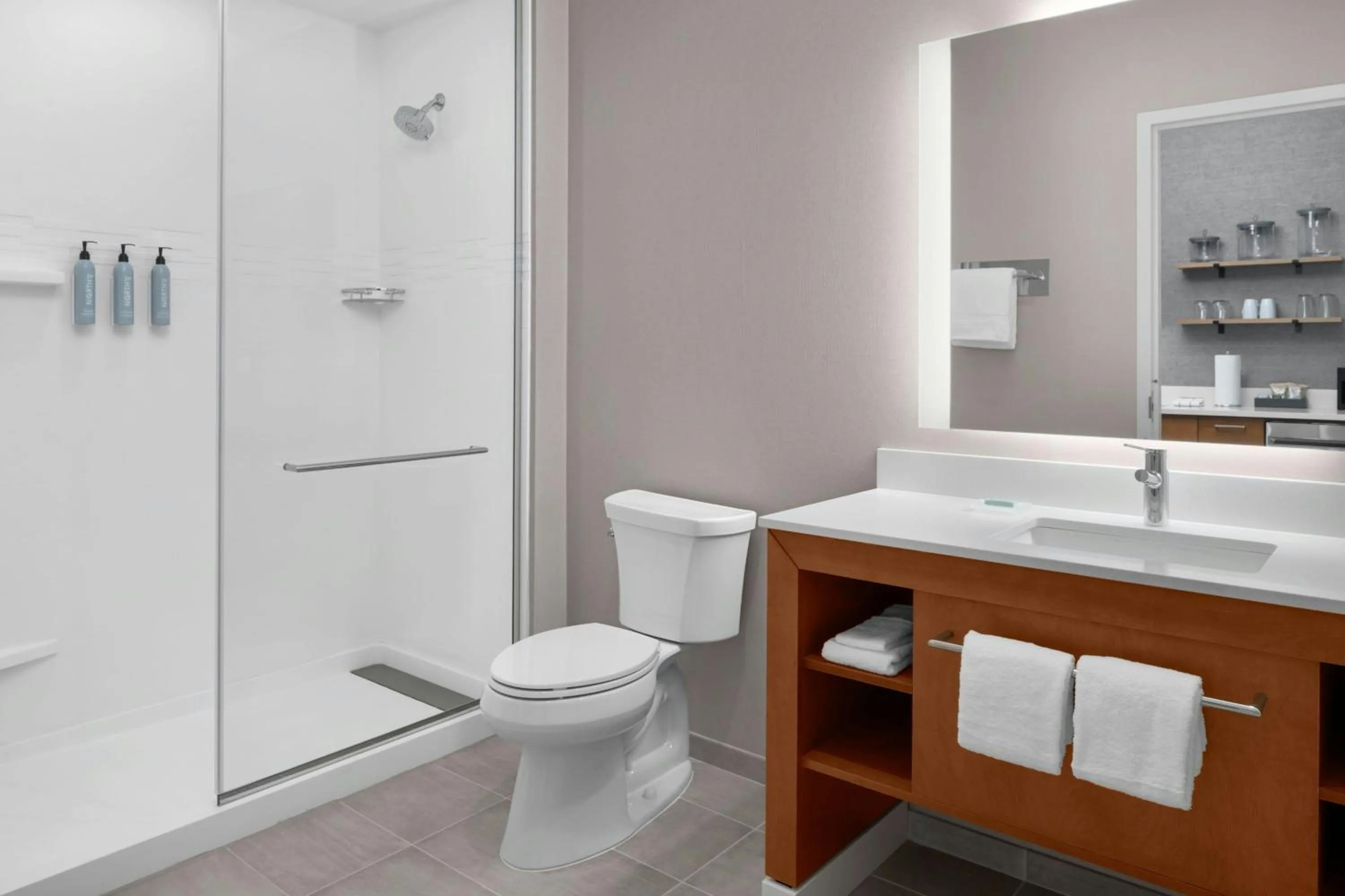 Bathroom in Residence Inn by Marriott Lincoln Downtown