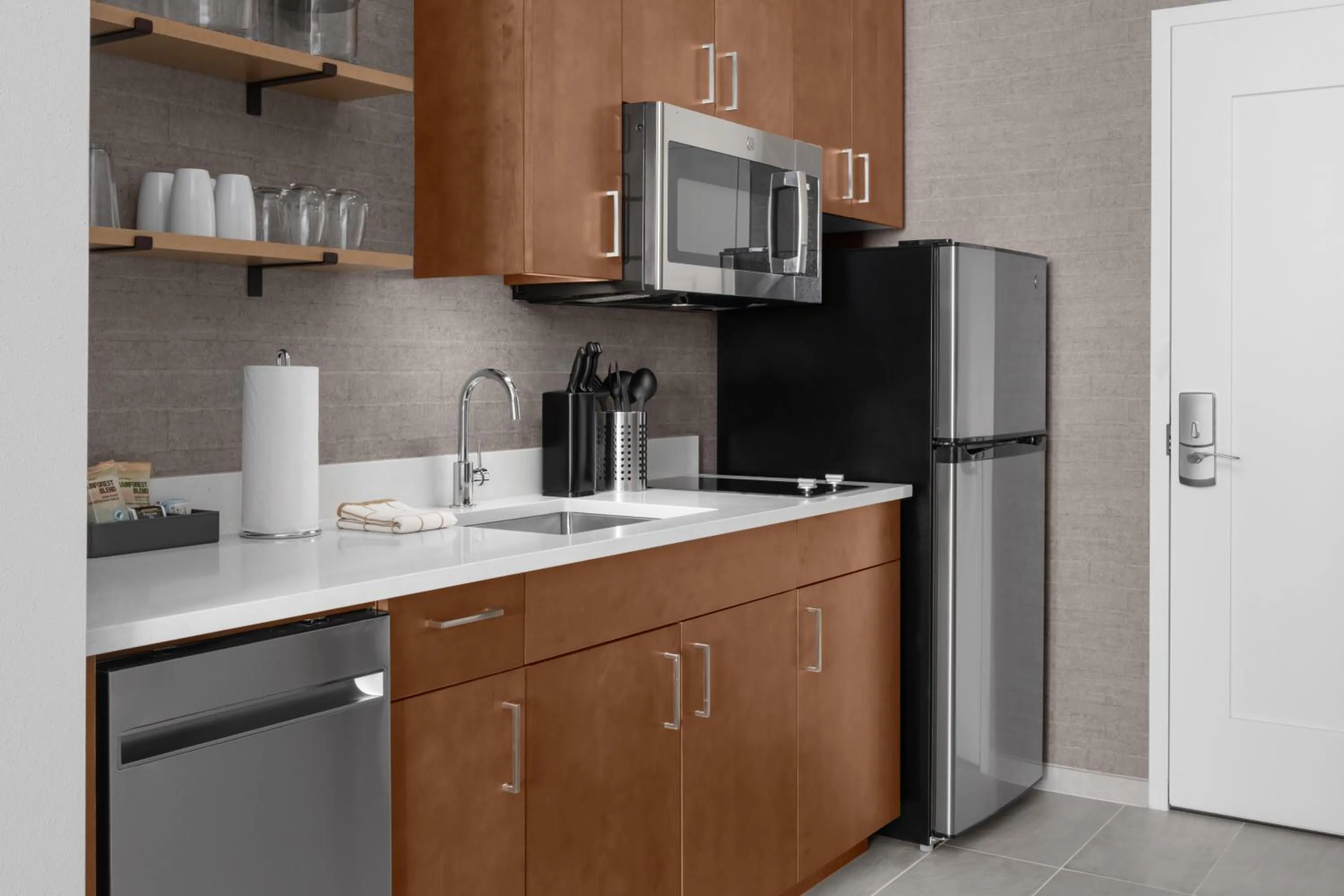 Kitchen or kitchenette in Residence Inn by Marriott Lincoln Downtown