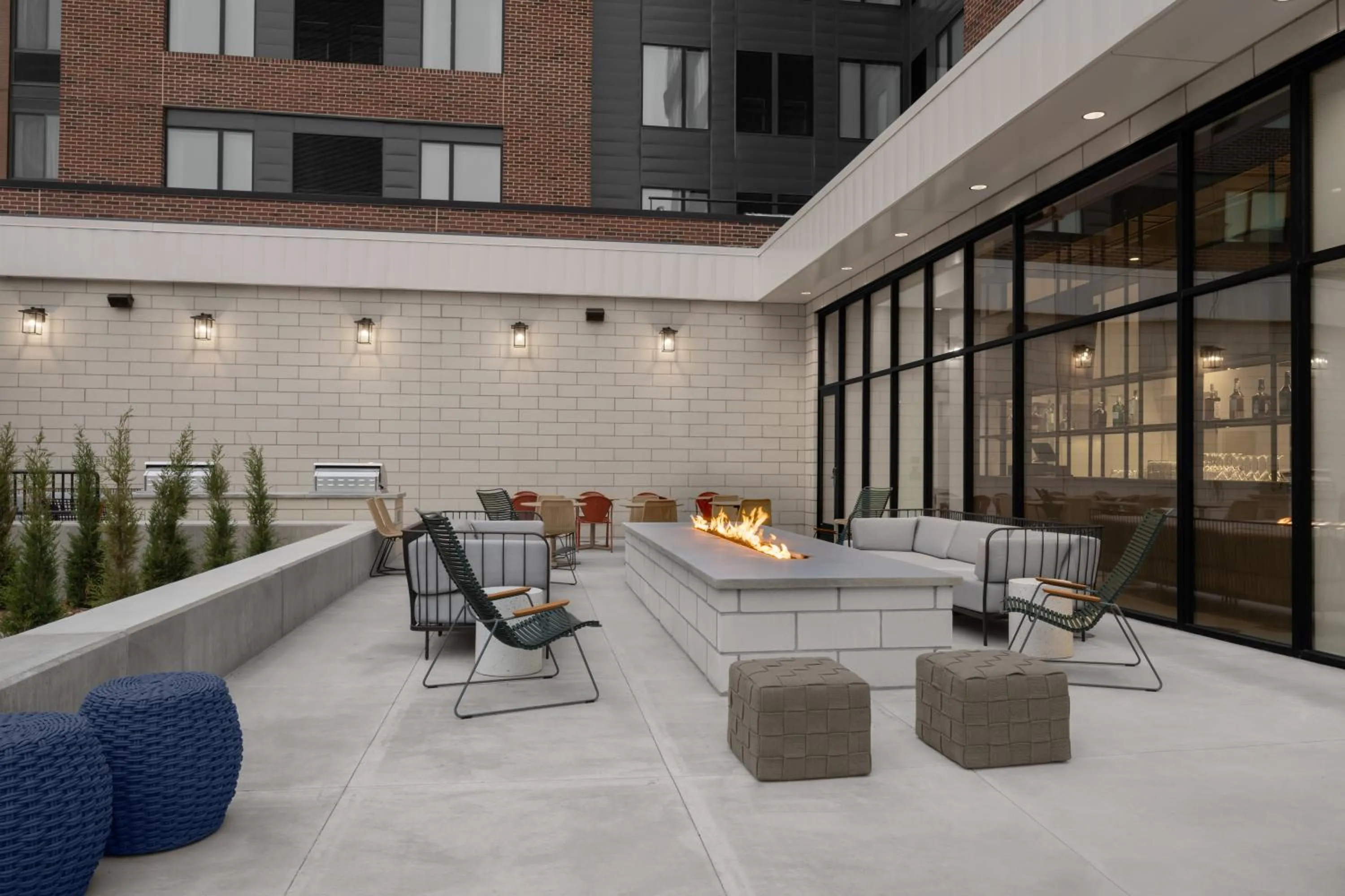 Patio in Residence Inn by Marriott Lincoln Downtown