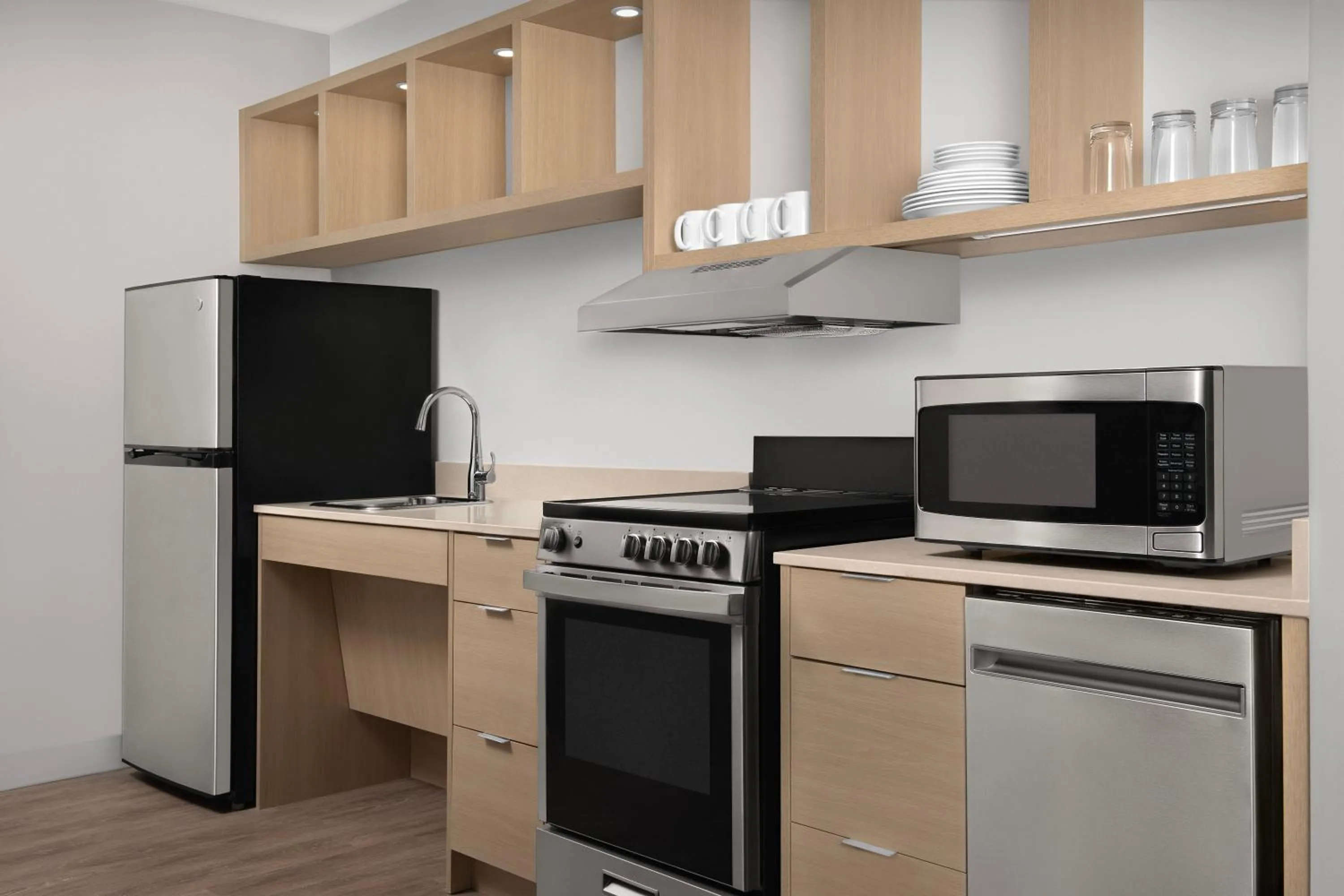 Kitchen or kitchenette in TownePlace Suites By Marriott Lake City
