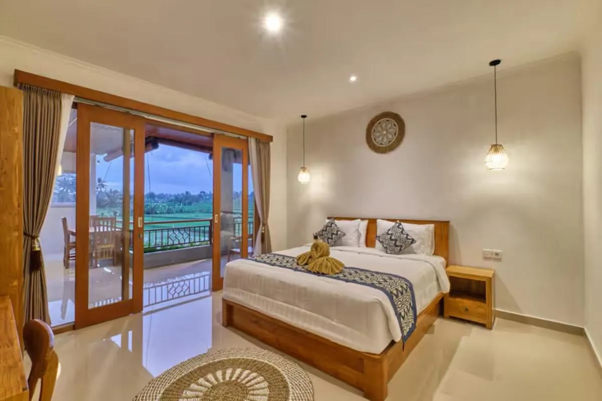 View (from property/room), Bed in Long Lane Bali Villa