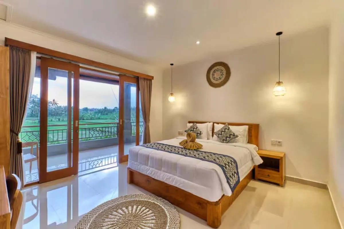 View (from property/room), Bed in Long Lane Bali Villa