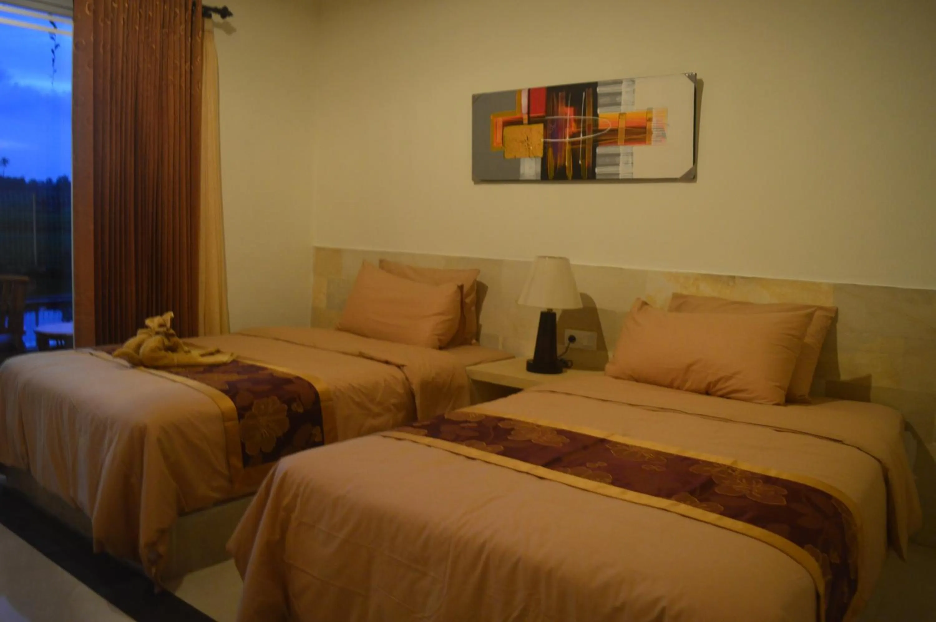 Bed in Long Lane Bali Villa