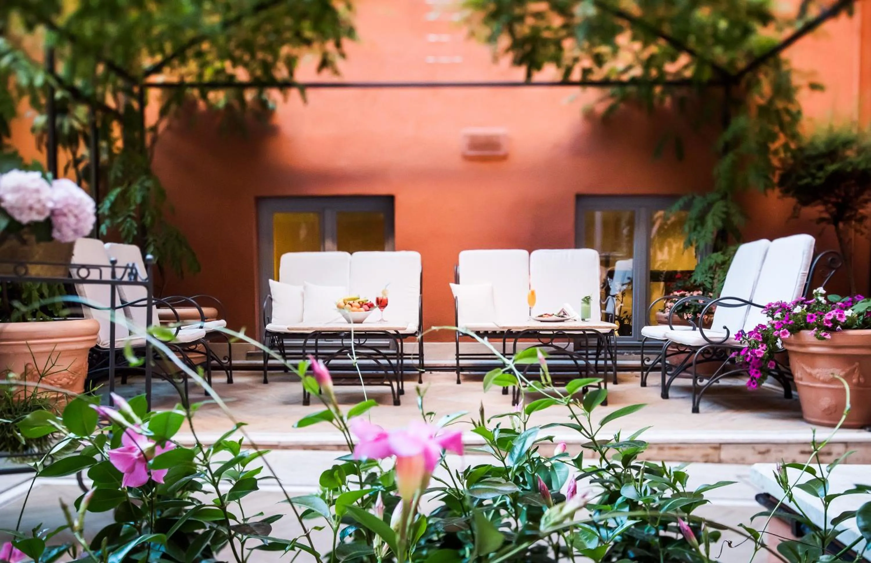 Garden in Hotel Ponte Sisto