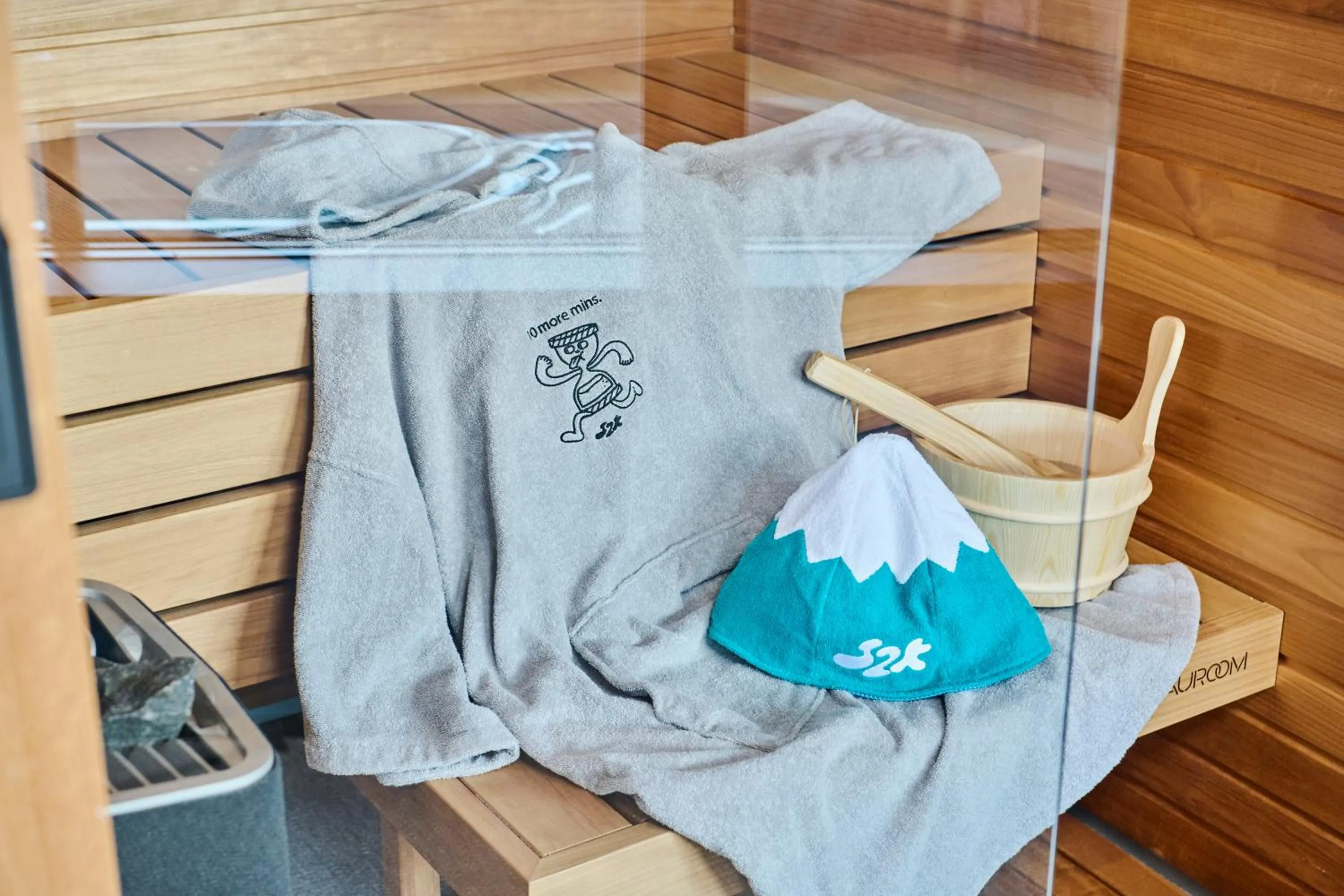 towels in Mt Fuji View and Private Sauna Ryokan Shizuku