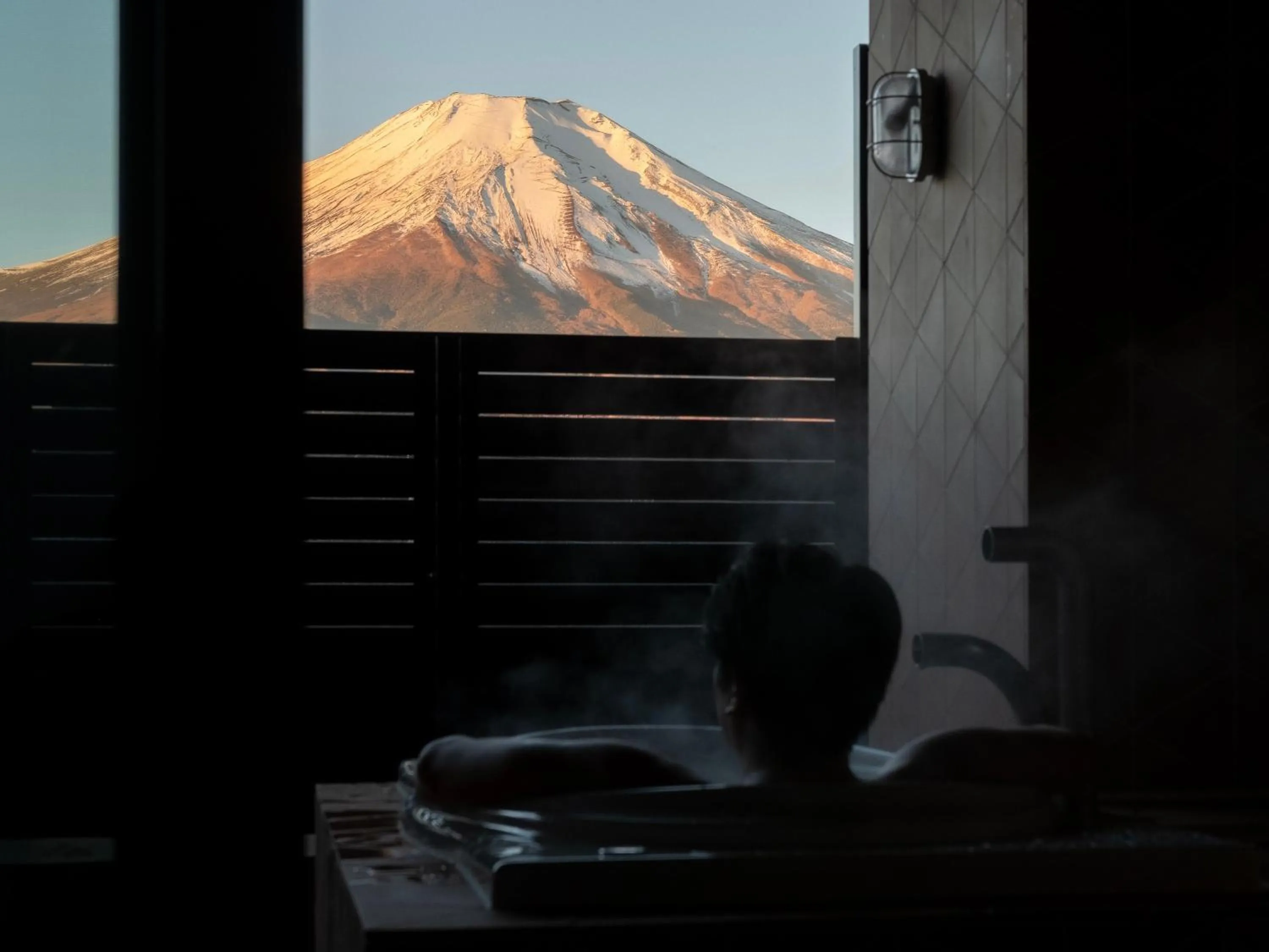 Open Air Bath in Mt Fuji View and Private Sauna Ryokan Shizuku