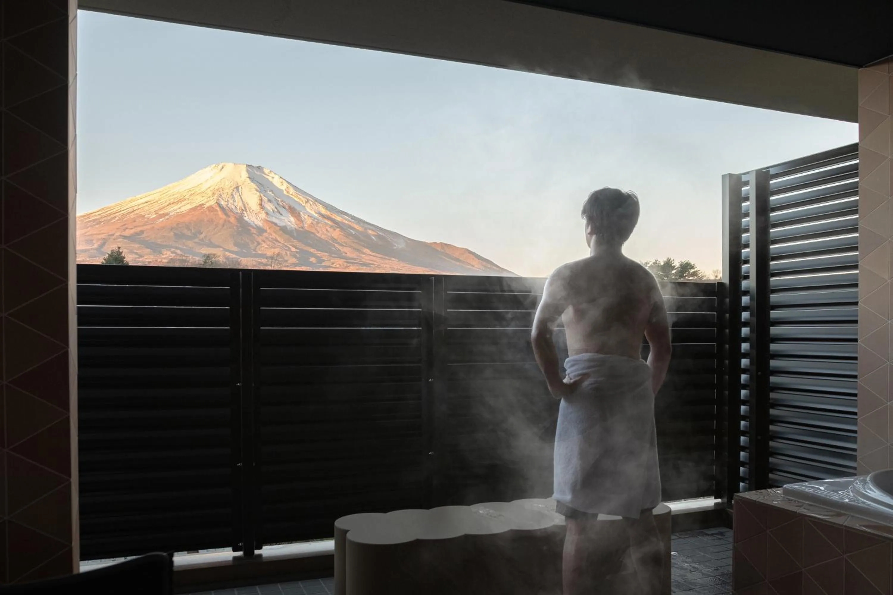 Mountain view in Mt Fuji View and Private Sauna Ryokan Shizuku