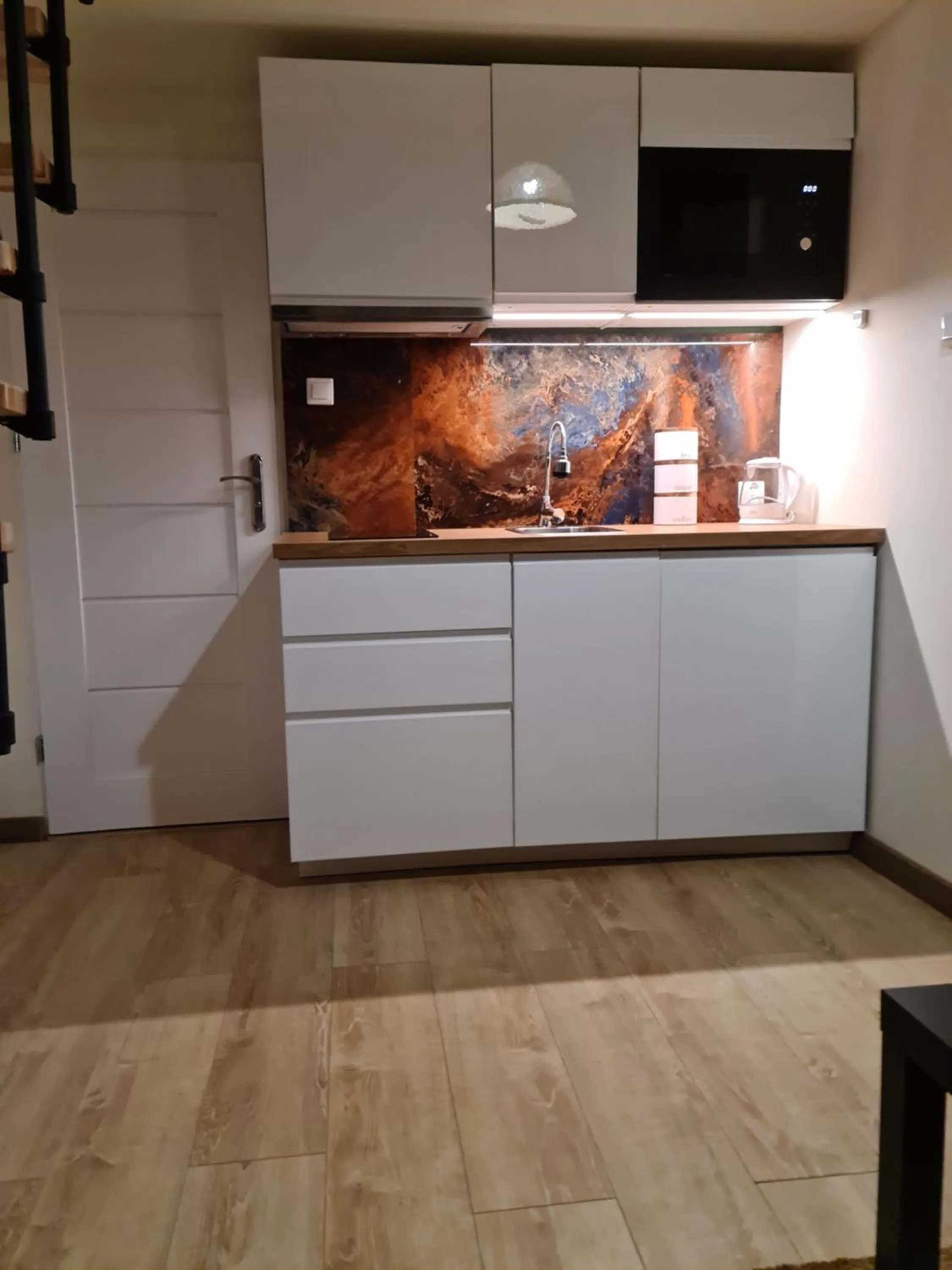 Kitchen or kitchenette in Amber Hostel