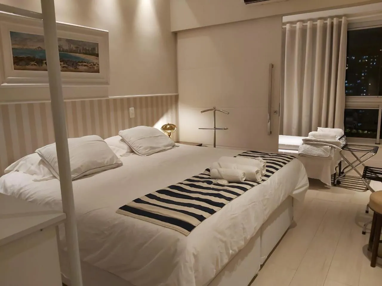 Bedroom, Bed in Residencial Portal da Barra
