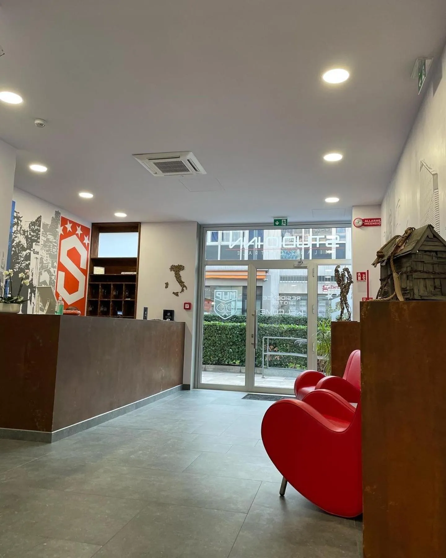 Lobby or reception in Studio Inn Centrale & Milano Urban Padel