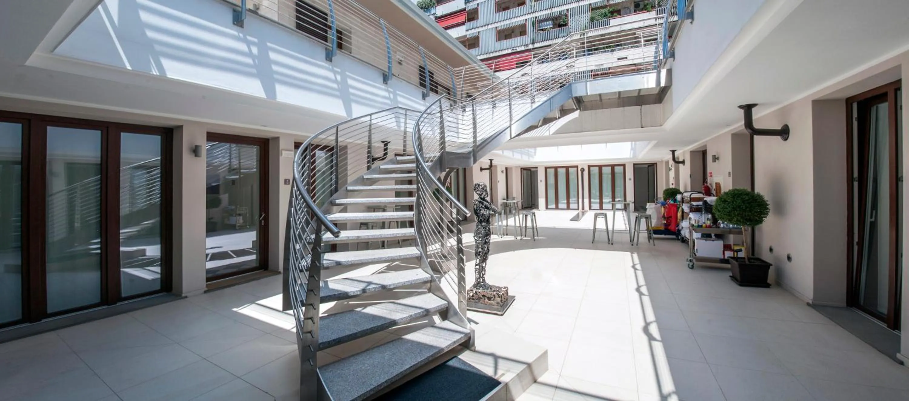 Patio in Studio Inn Centrale & Milano Urban Padel