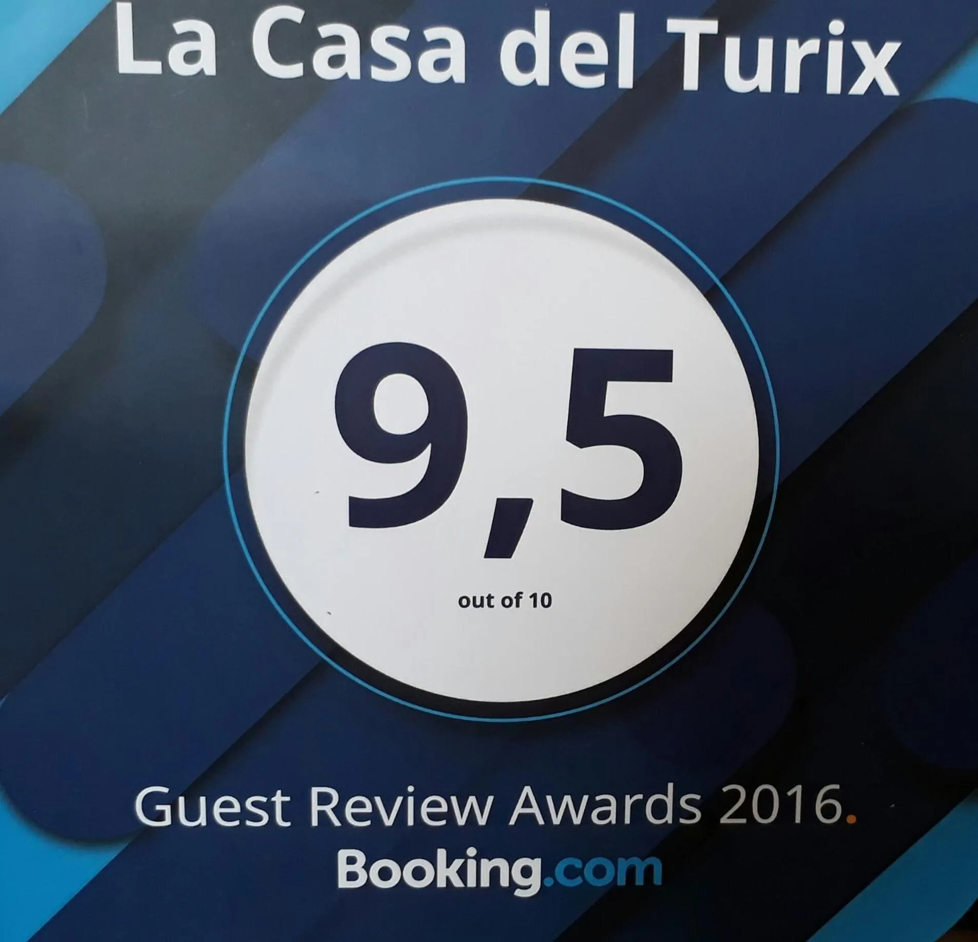 Certificate/Award in La Casa del Turix