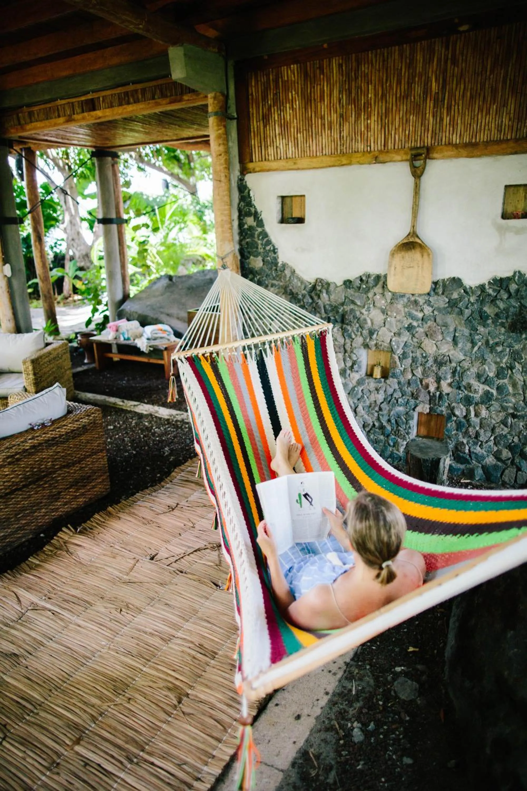 Living room in Isleta El Espino Ecolodge