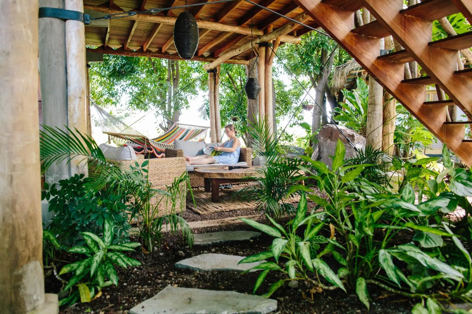 Living room in Isleta El Espino Ecolodge