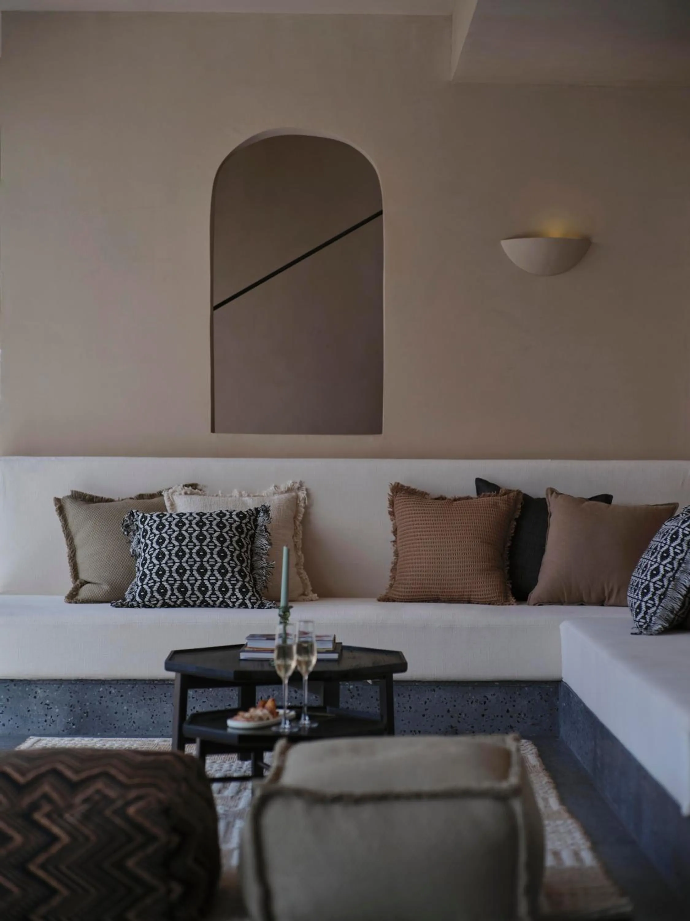 Living room in Anji ke gamer wild luxury Resort villa