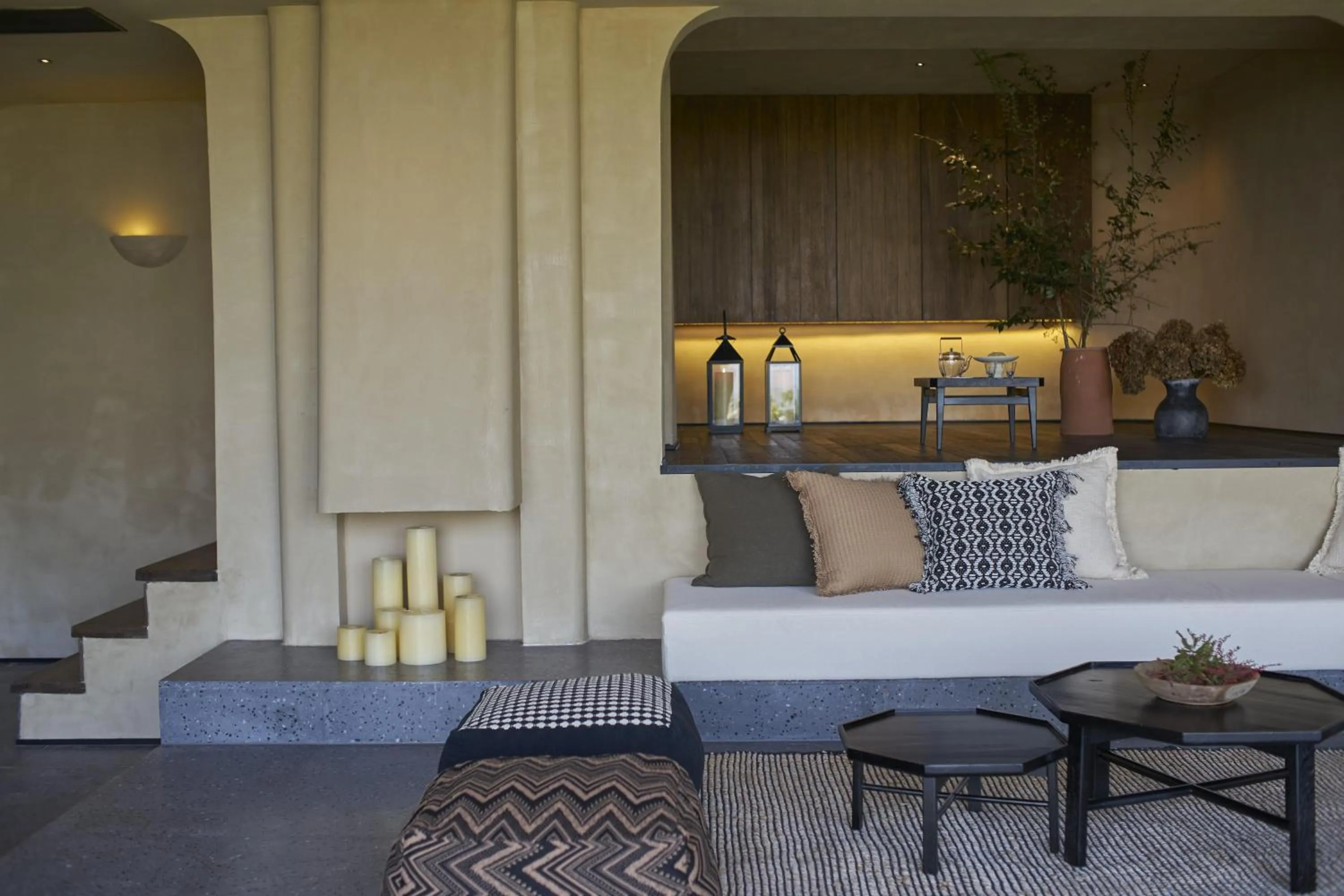 Living room in Anji ke gamer wild luxury Resort villa