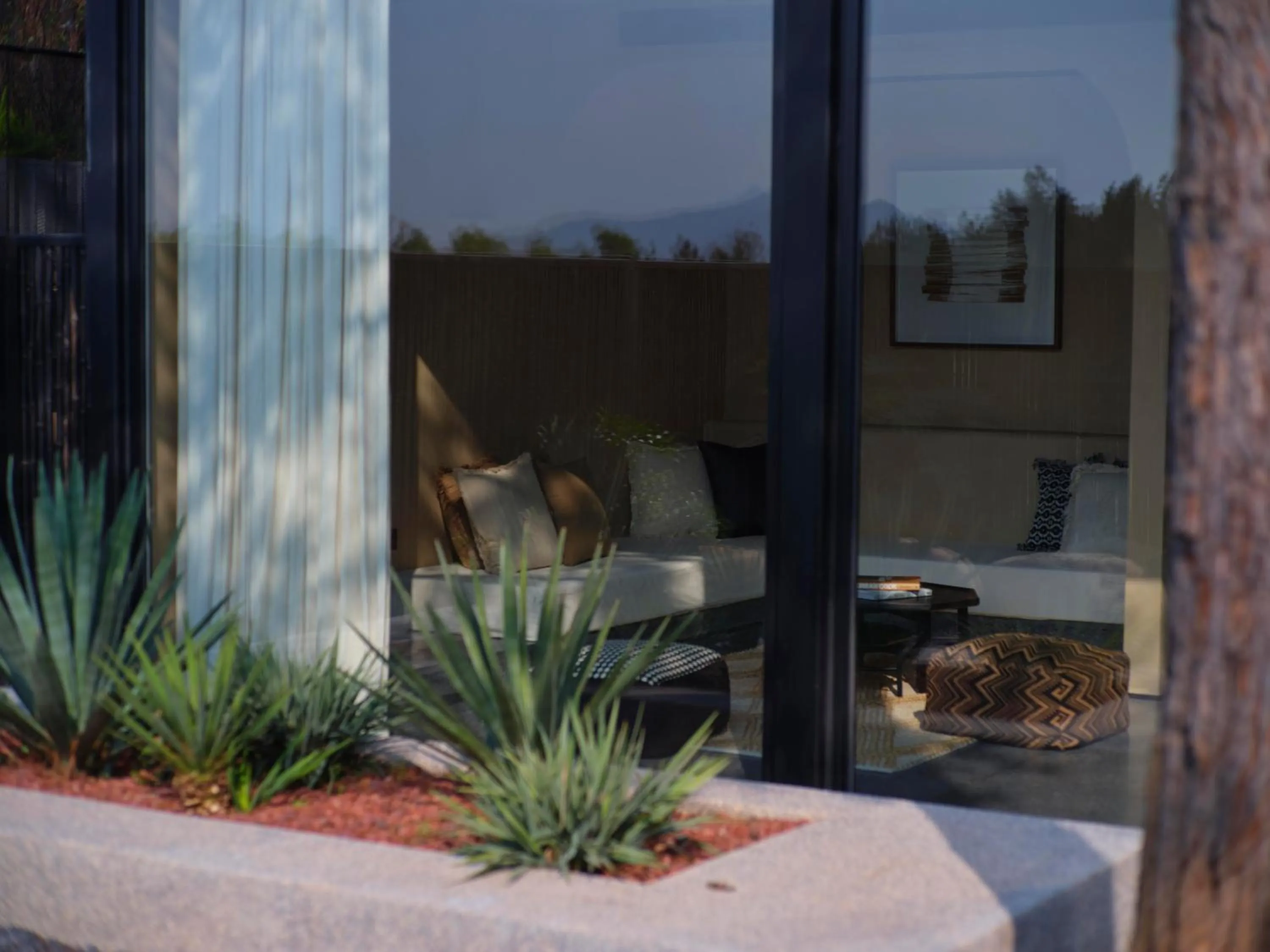 Living room in Anji ke gamer wild luxury Resort villa