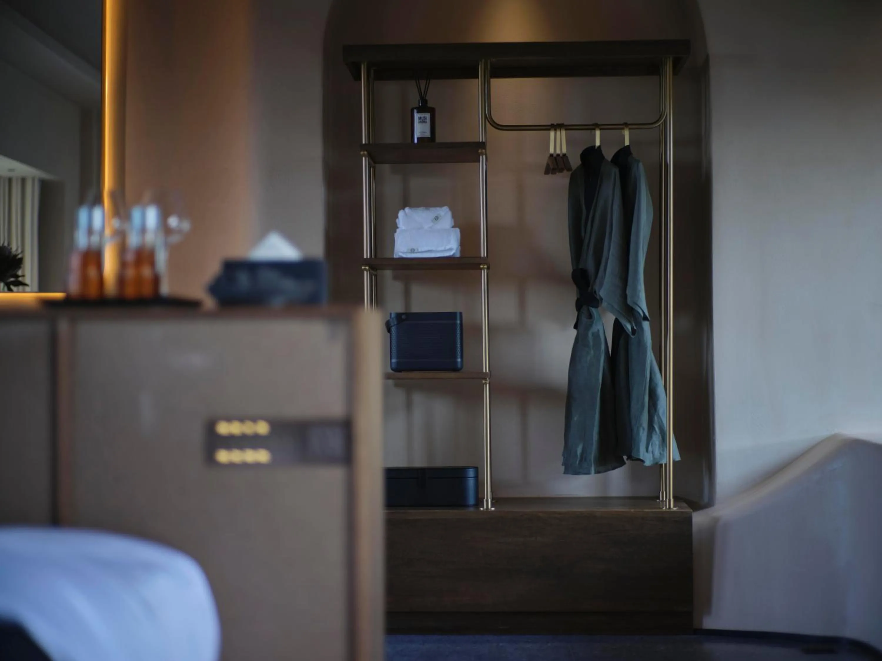 towels in Anji ke gamer wild luxury Resort villa