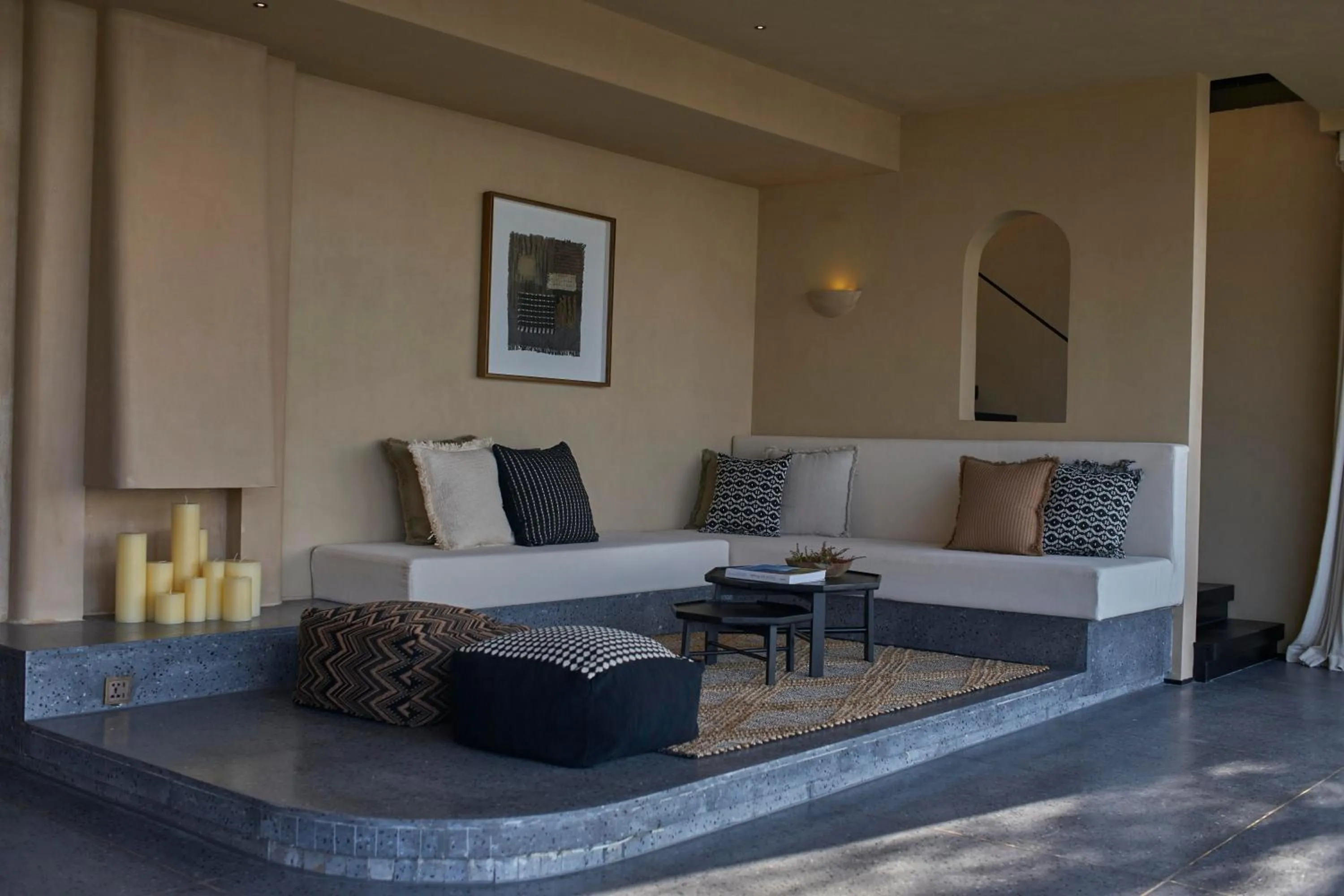 Living room in Anji ke gamer wild luxury Resort villa