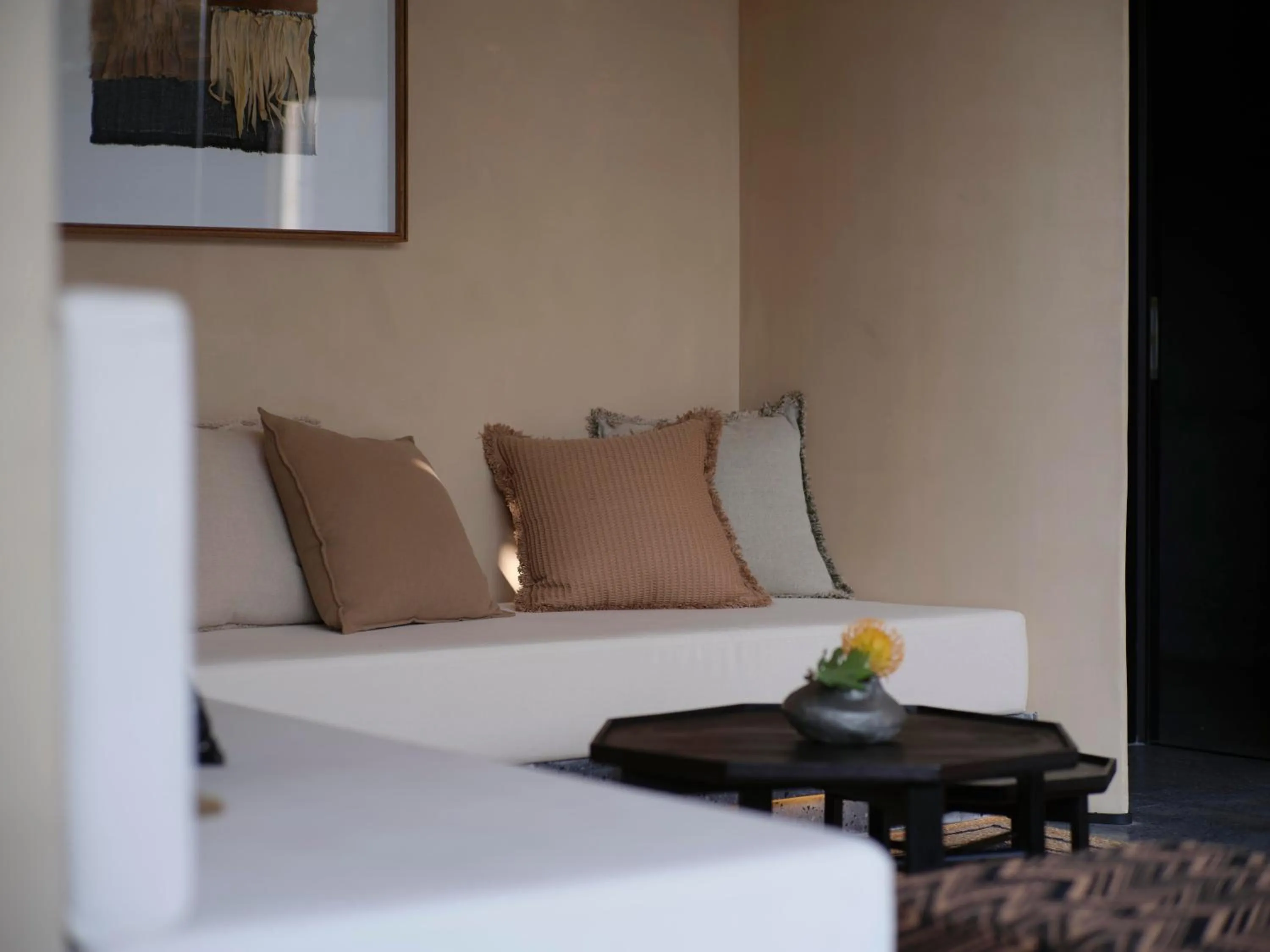 Living room in Anji ke gamer wild luxury Resort villa