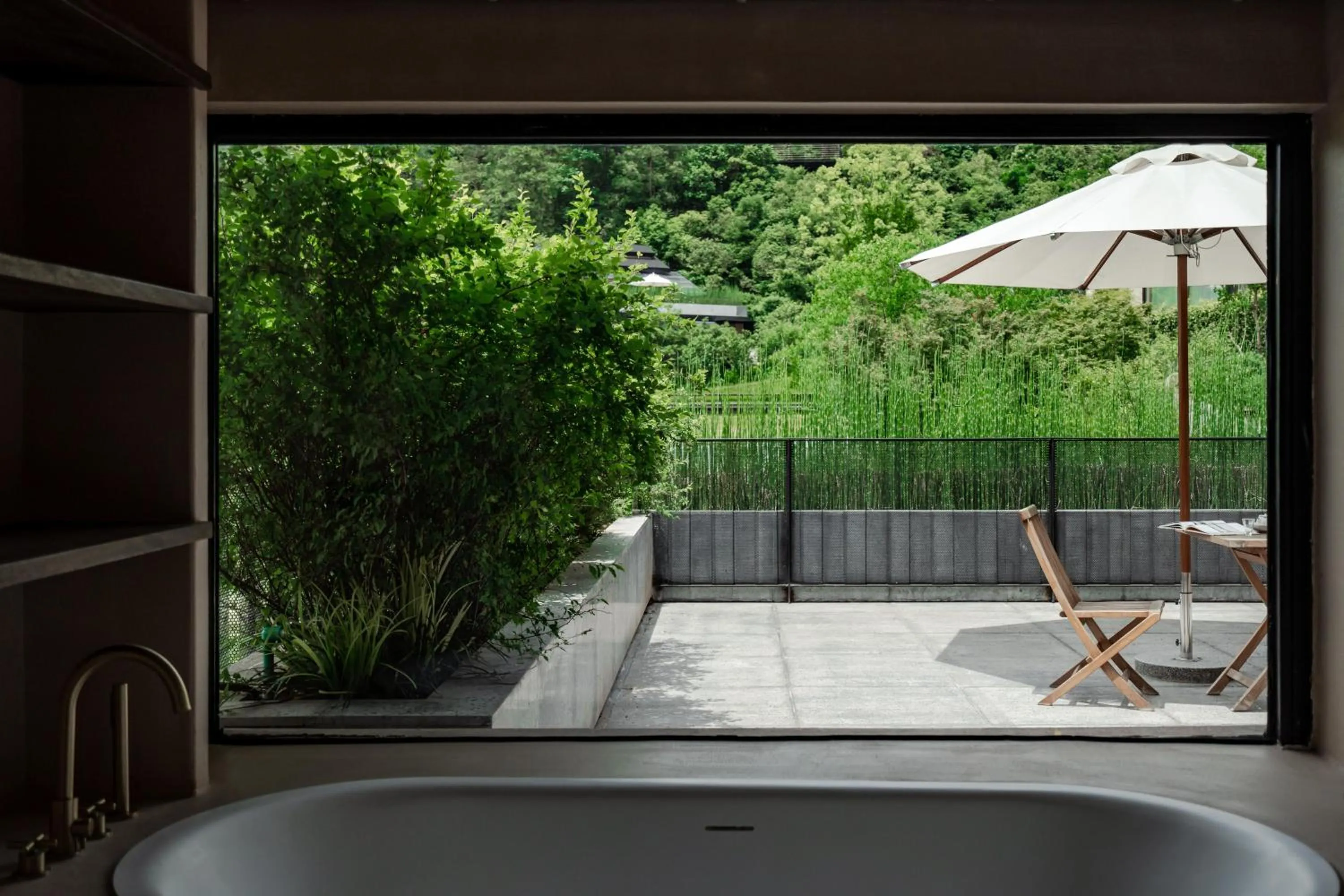 Balcony/Terrace in Anji ke gamer wild luxury Resort villa