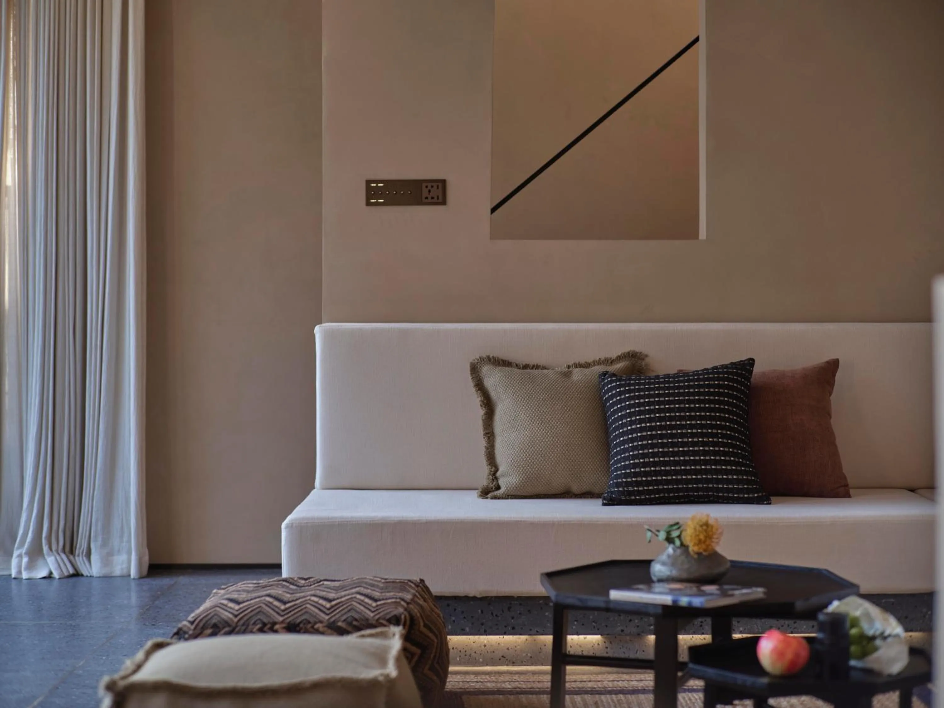 Seating area in Anji ke gamer wild luxury Resort villa