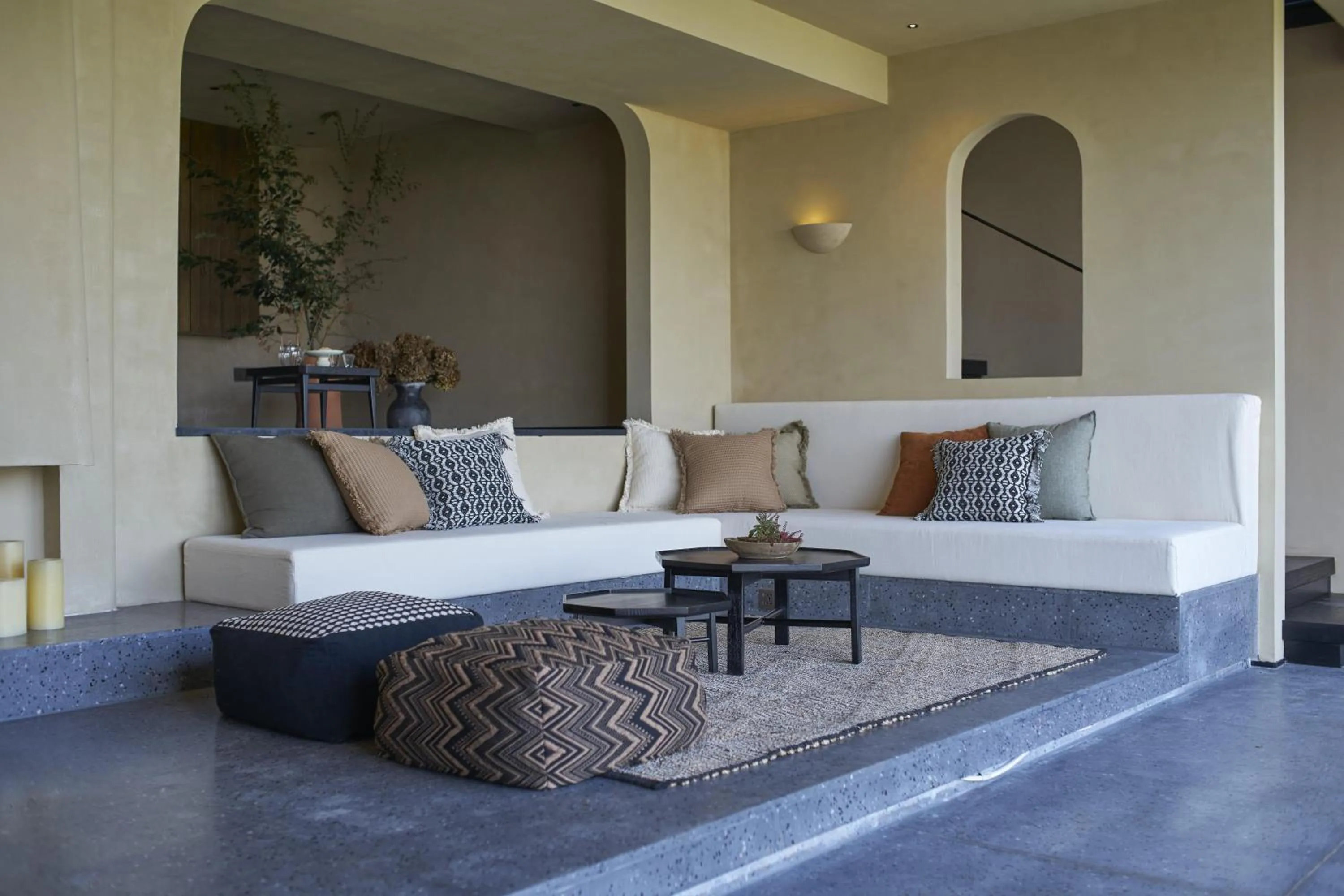 Living room in Anji ke gamer wild luxury Resort villa