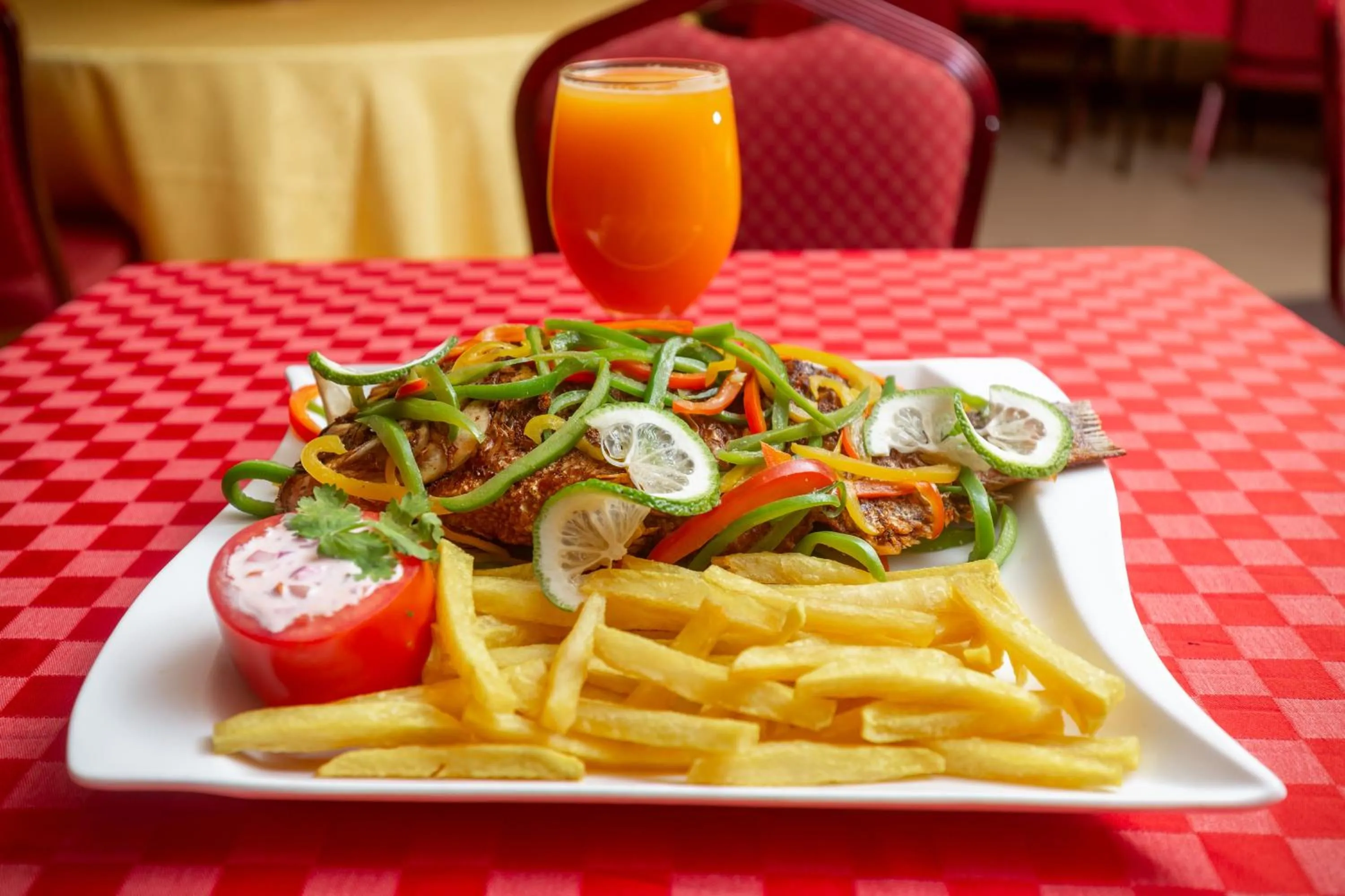 Food and drinks in Holiday Express Hotel Kampala